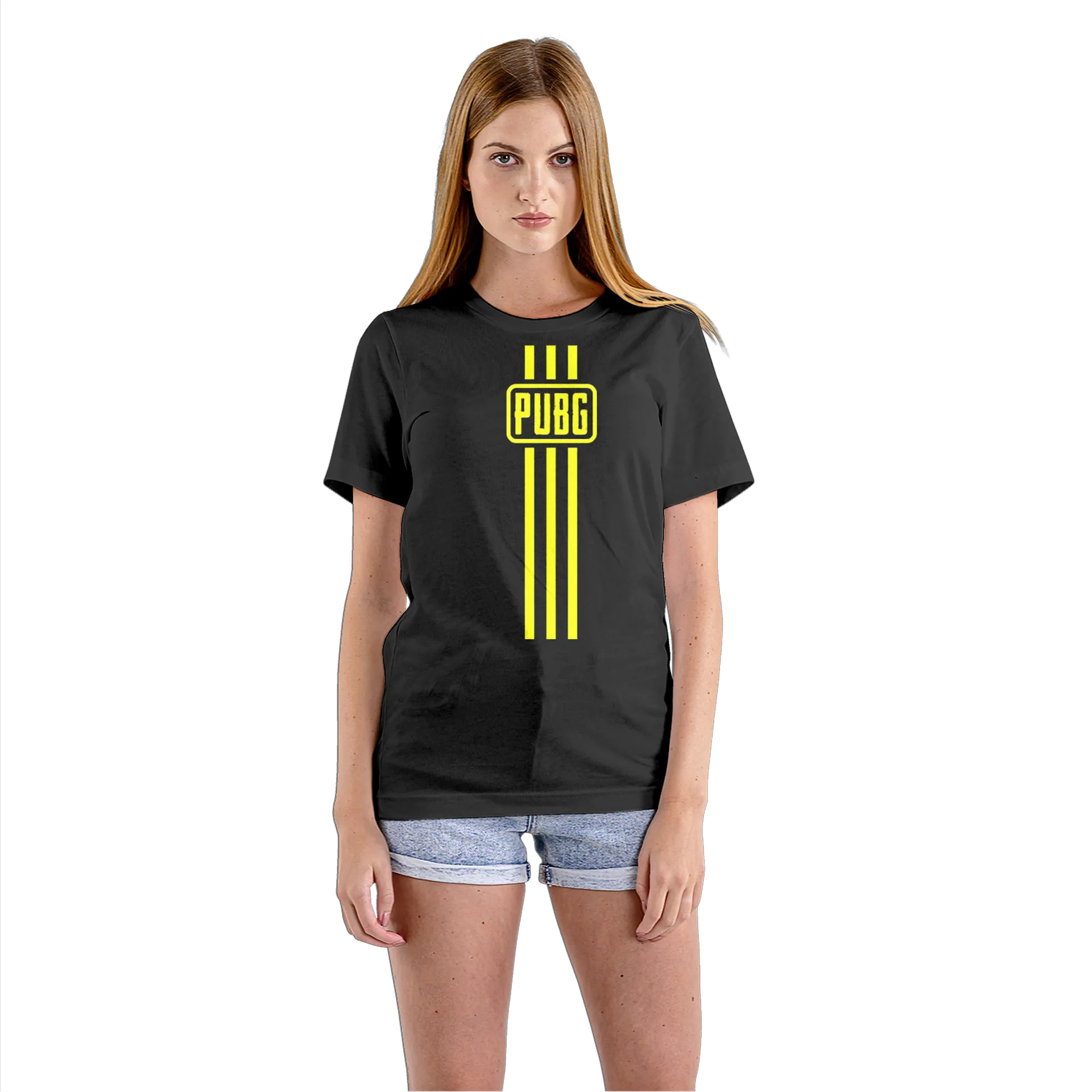 Camiseta Babylook Logo PUBG Tipográfico 100% Algodão - Imagem 3
