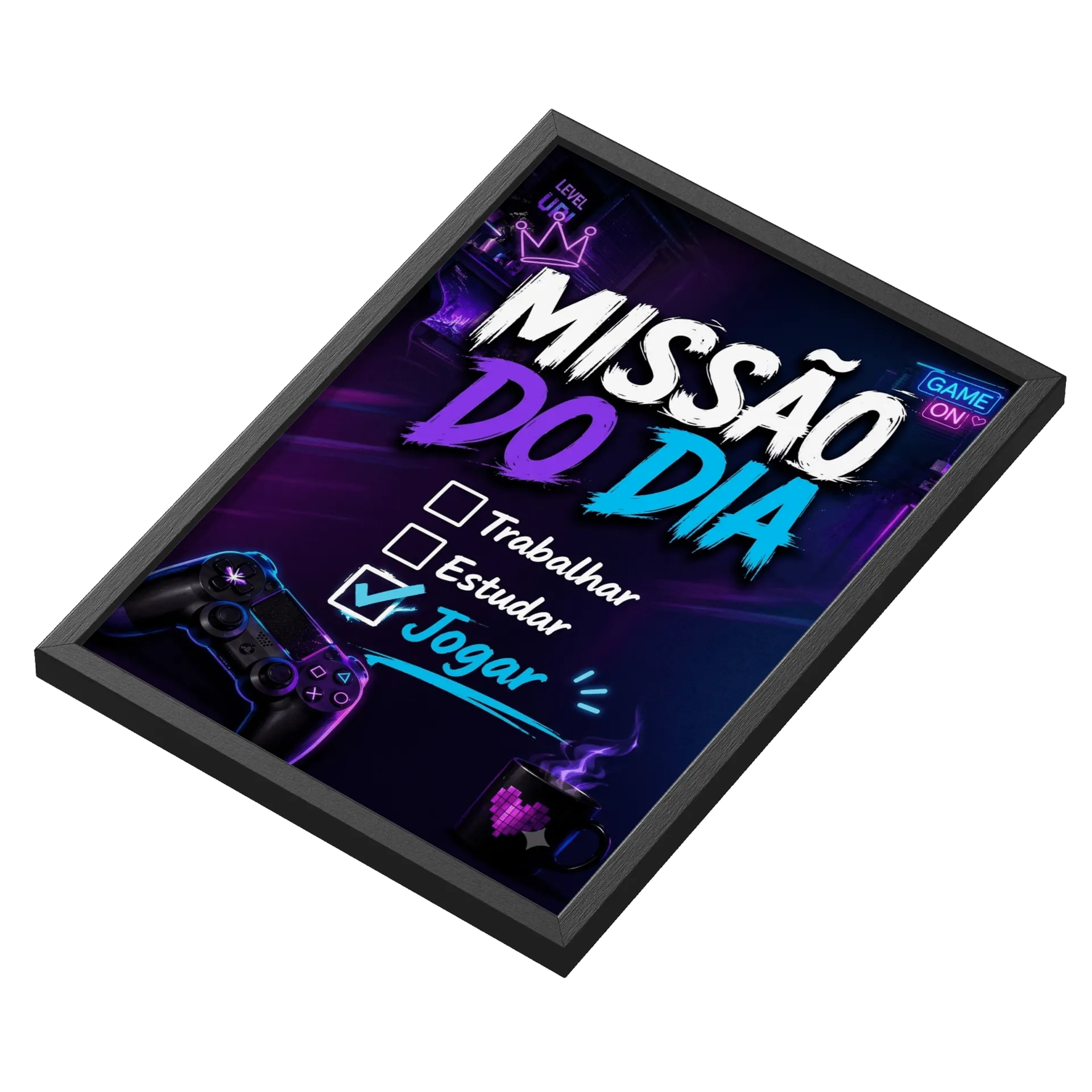 Quadro A3 personalizado MISSÃO DO DIA - Imagem 3