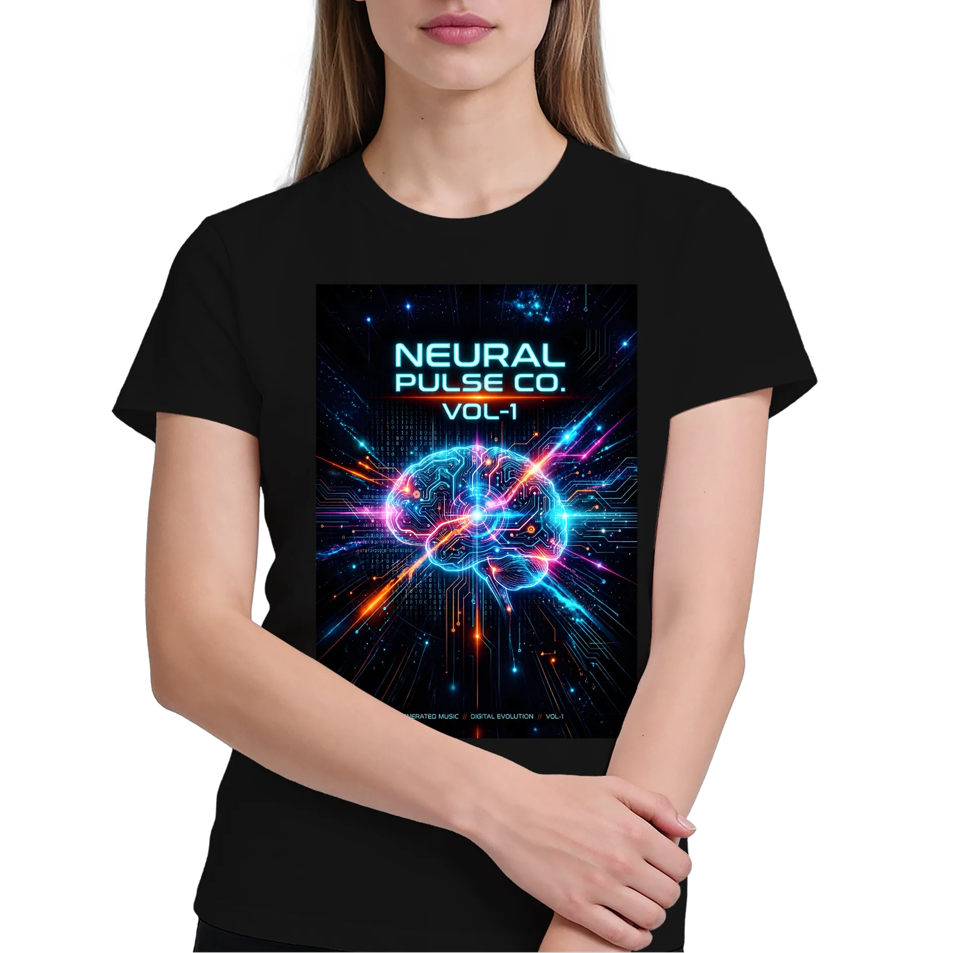 Camiseta Neural Pulse Co. - Vol. 1 Album Cover - Imagem 3