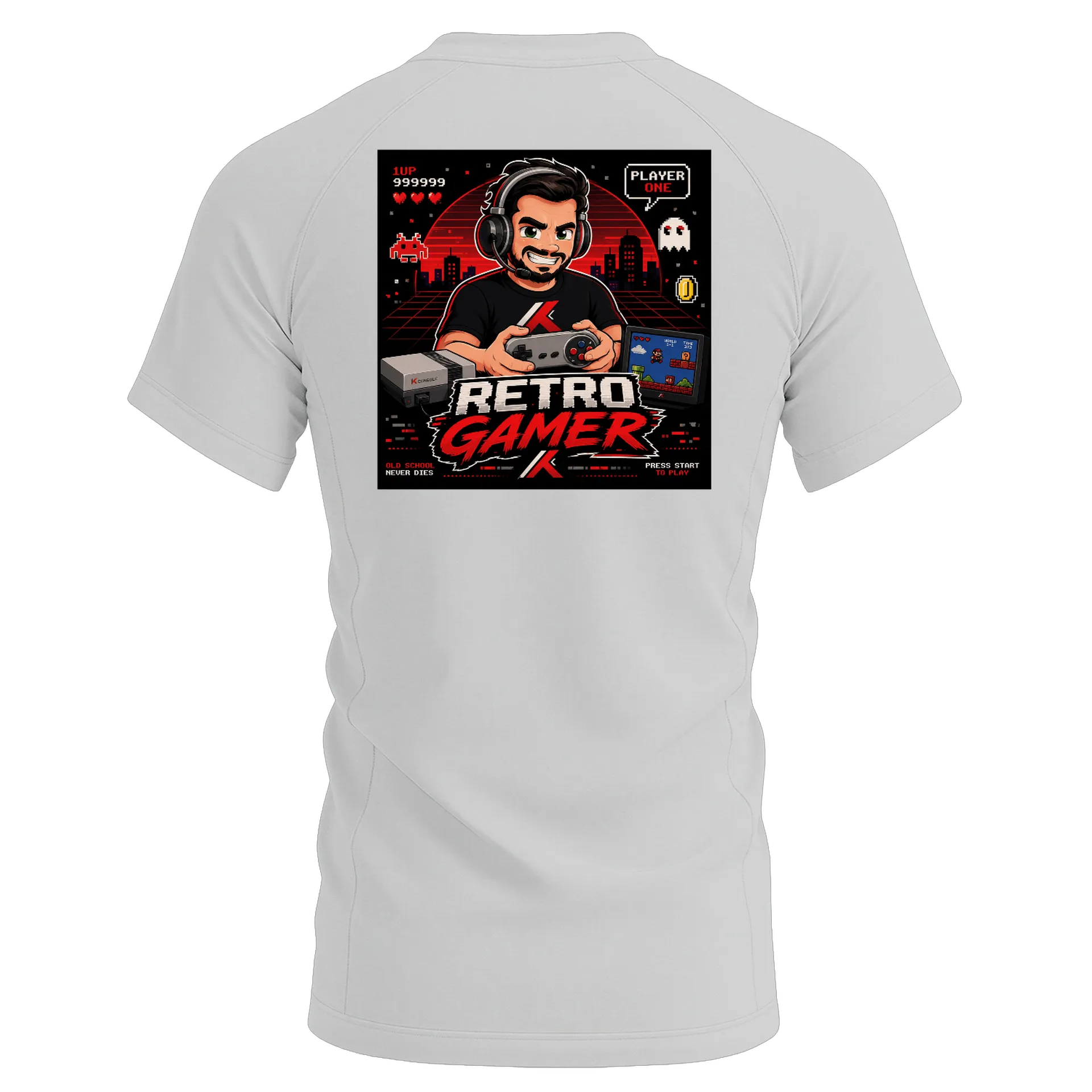 Camiseta Dry Fit Retro Gamer Estampa Personalizada 100% - Imagem 2