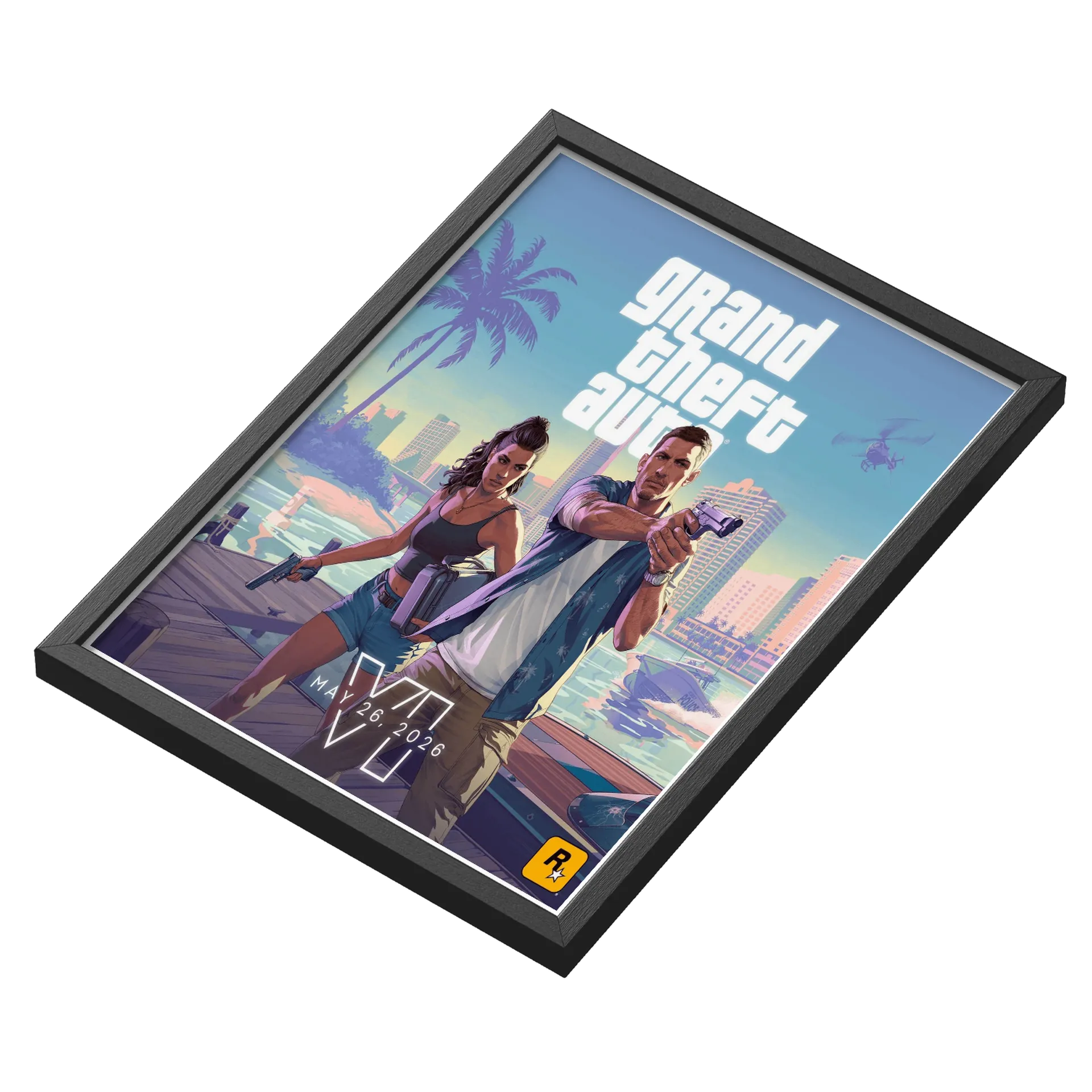 Quadro A3 personalizado GTA-VI de Marcos Caroço Geek — imagem 3 de 3