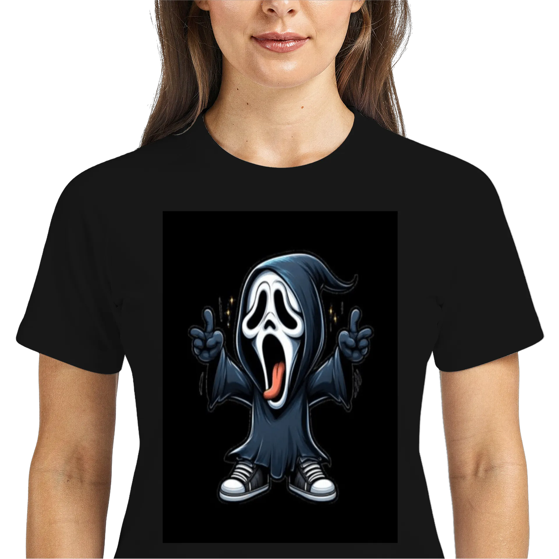 Camiseta Dry Fit Fantasia Fantasma Estampada 100% Polyester - Imagem 3