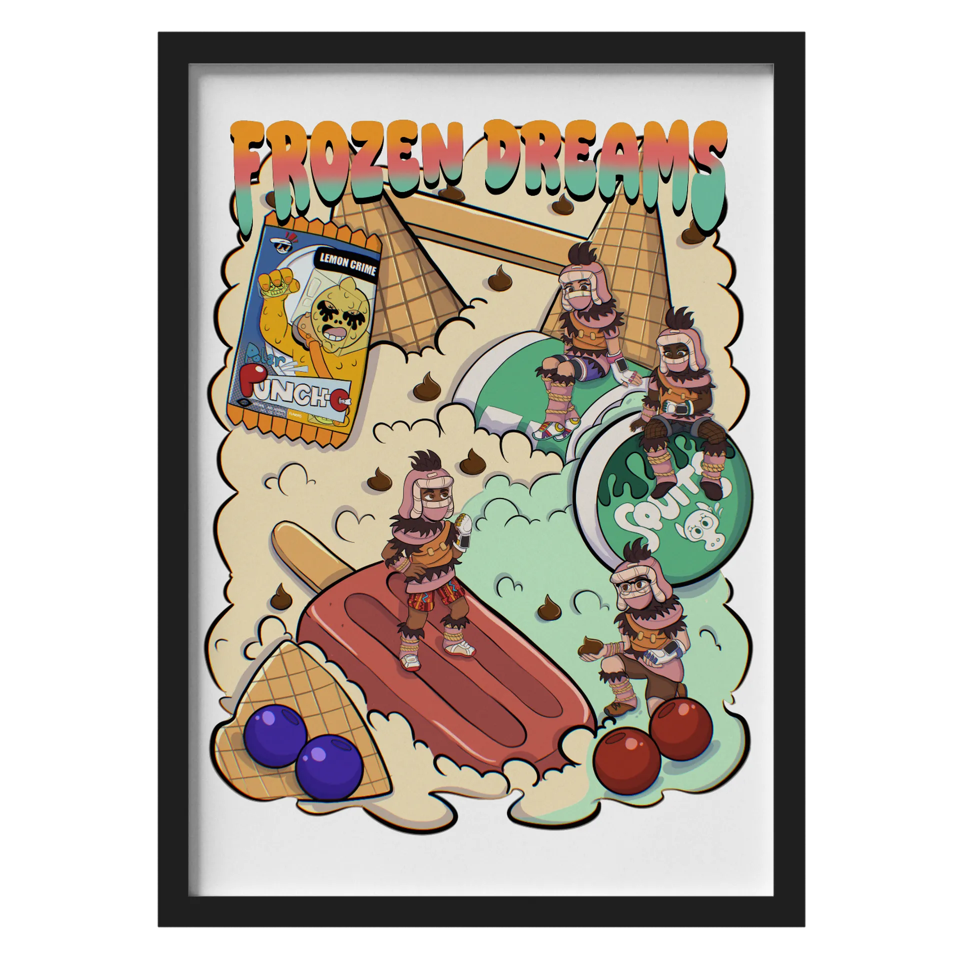 Quadro A3 Grounded 2 Frozen Dreams de Capitão Schulz
