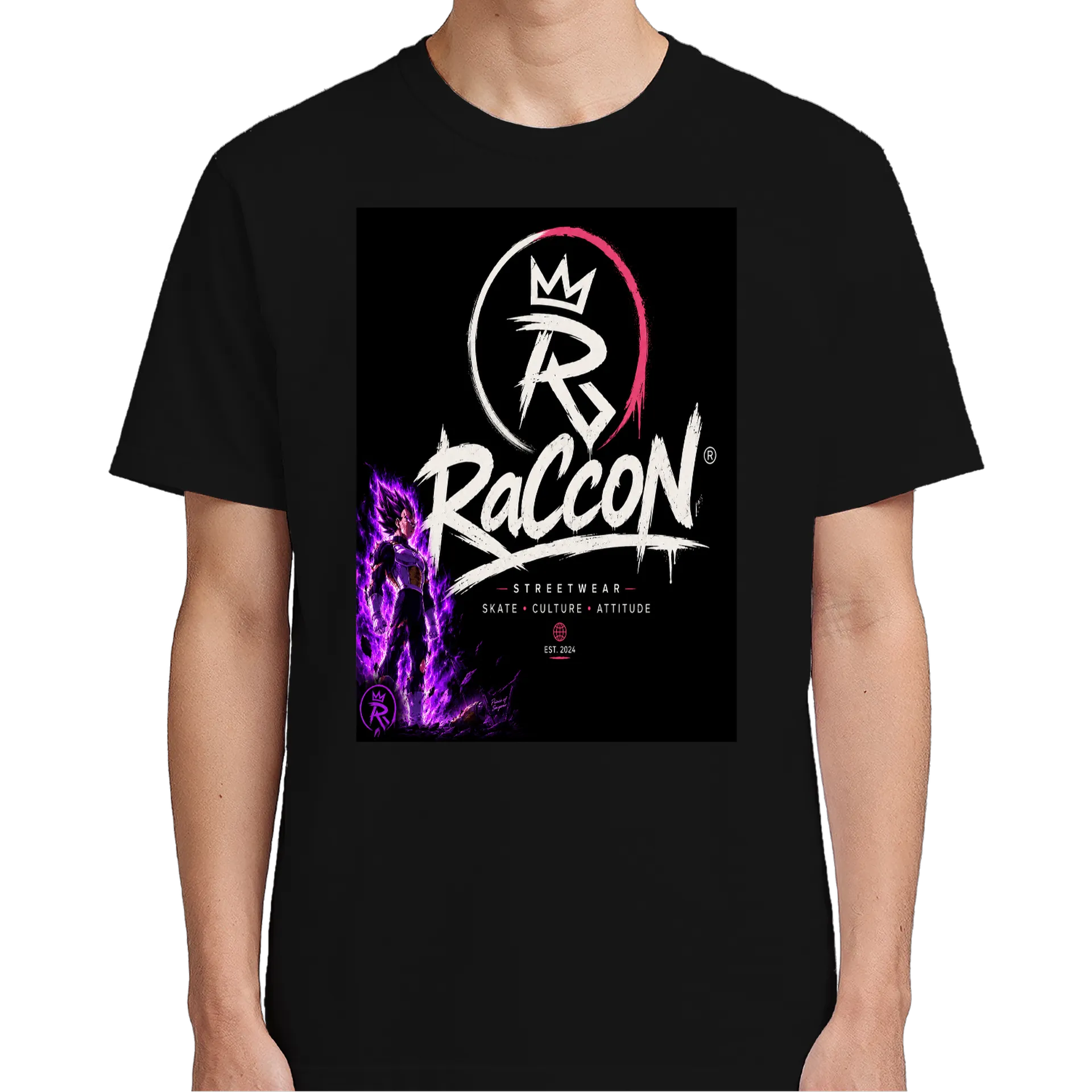 Camiseta RaCcon Vegeta de Raccon — imagem 4 de 6
