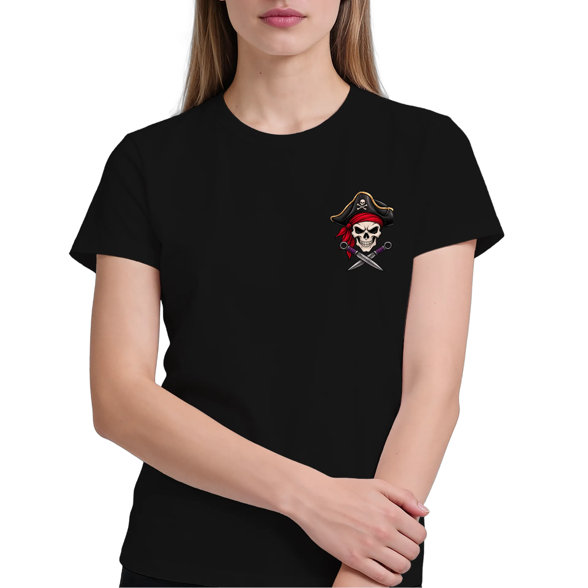 Camiseta Emblema Pirata - Caveiro - Imagem 4