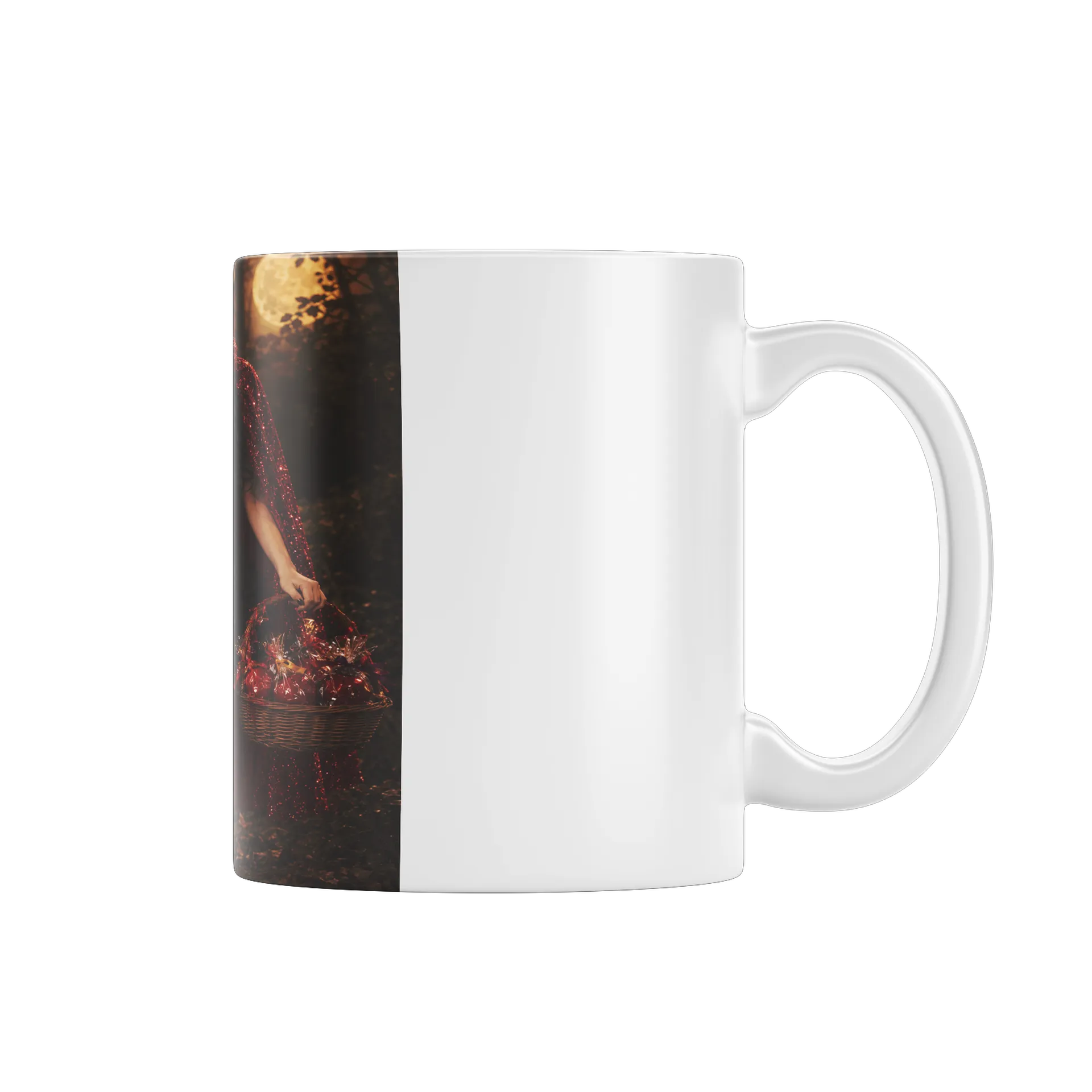 Caneca Mulher de Capa Vermelha em Floresta 325ml - Imagem 1
