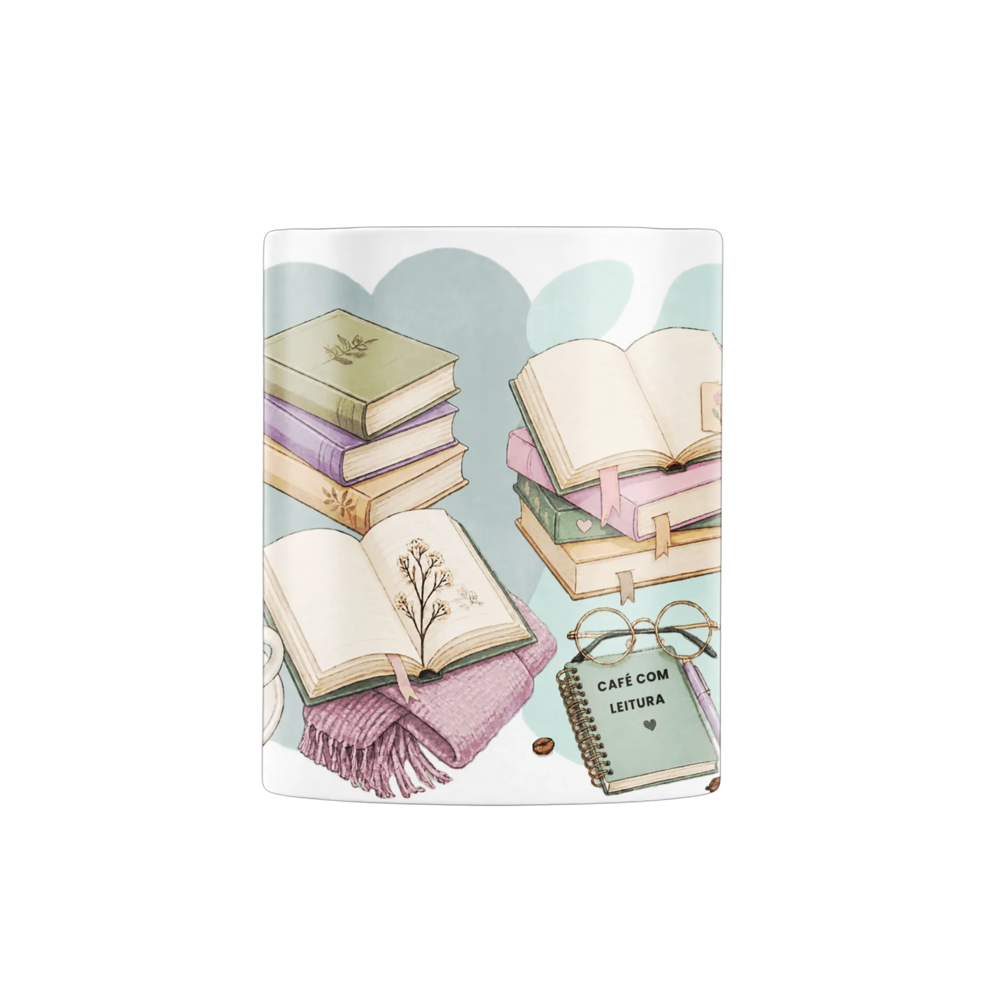 Caneca personalizada Café com Leitura de Henrique Freitas — imagem 2 de 4