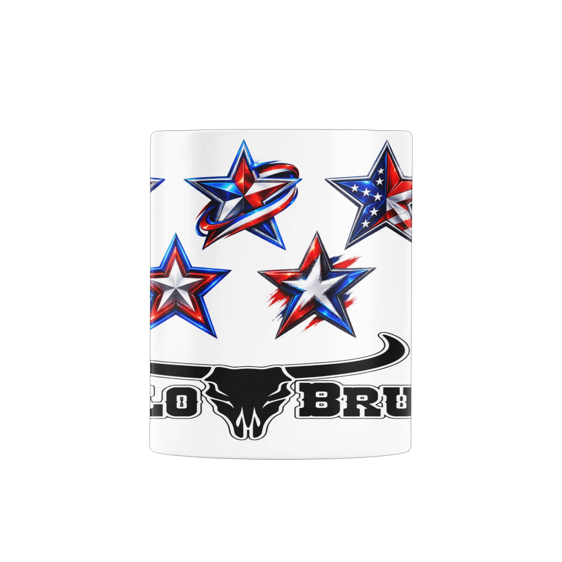 Caneca Estampa Estrelas Vermelhas 325ml - Imagem 2