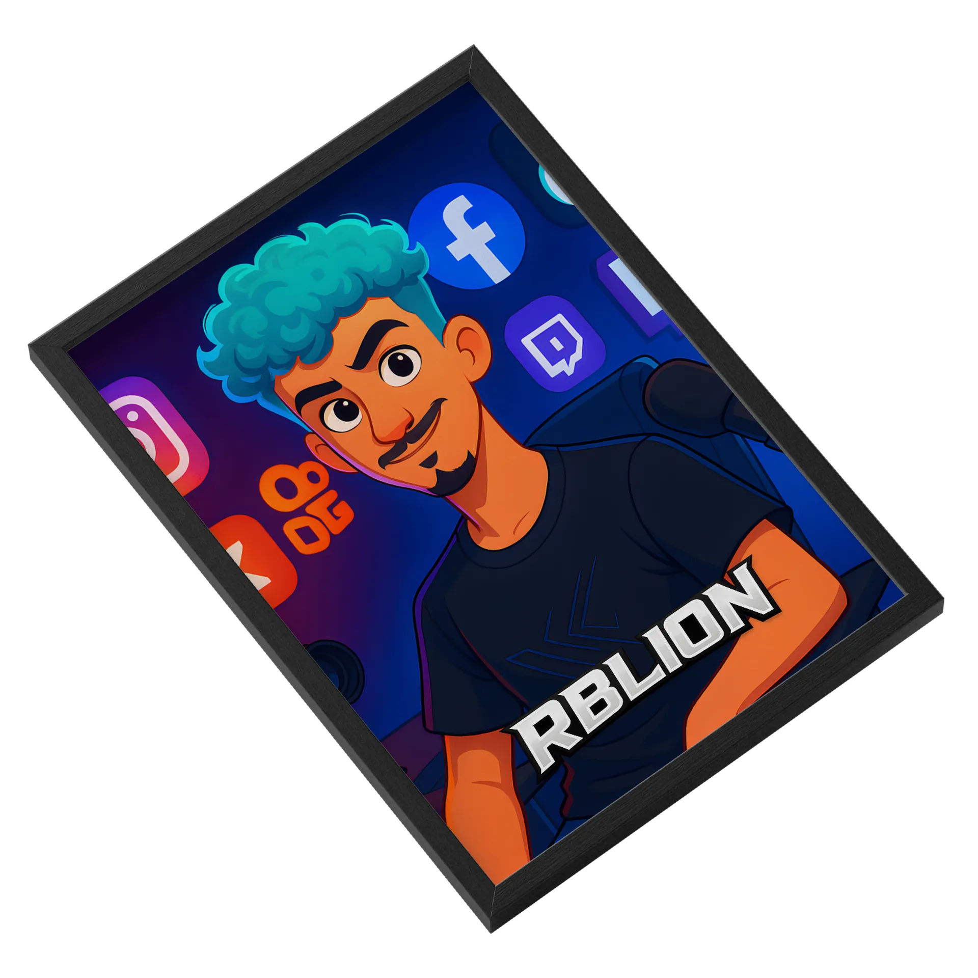 Quadro A3 personalizado Com Vidro de RBLION — imagem 2 de 3