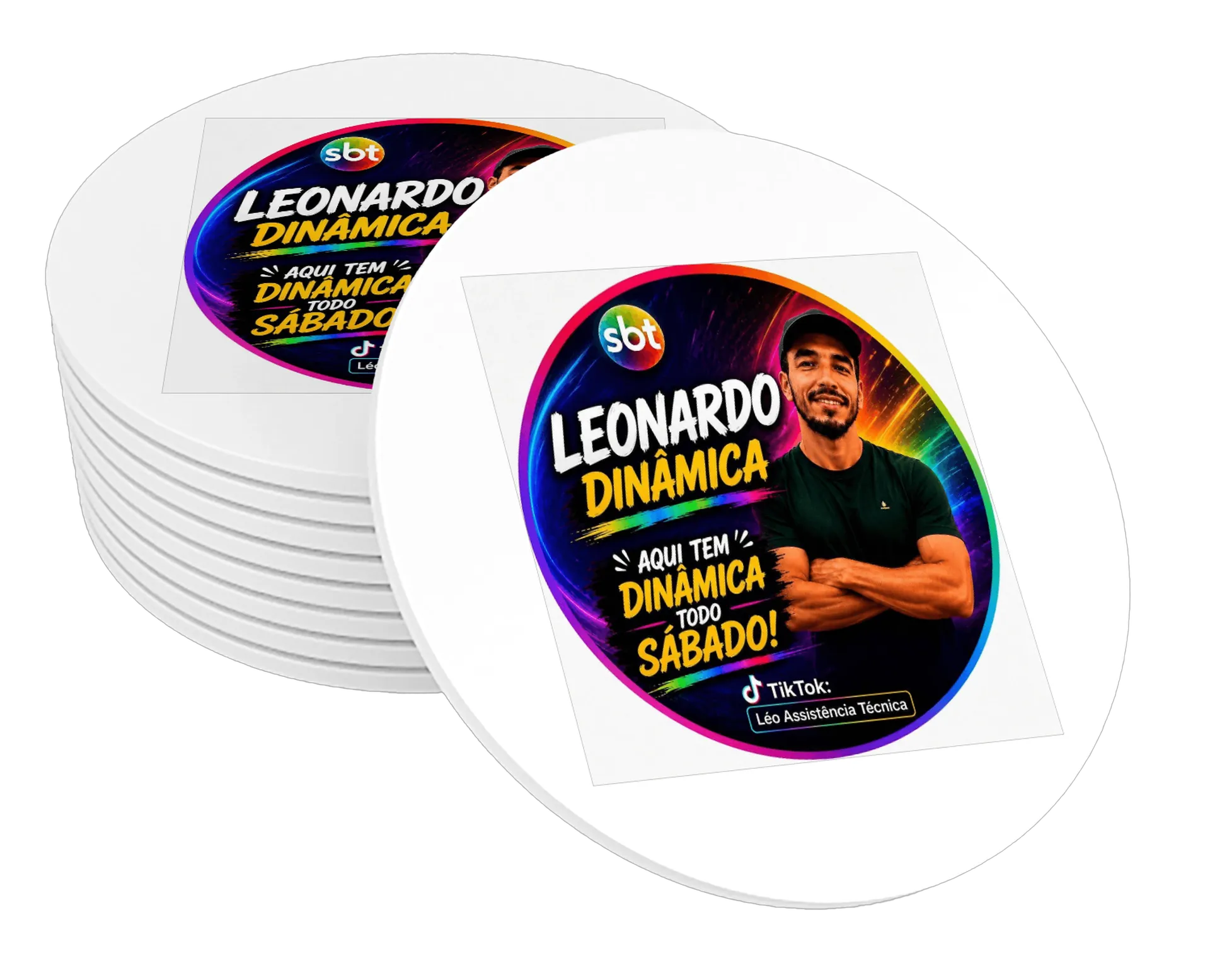 Porta-copos personalizado de Léo Assistência Técnica  — imagem 1 de 3