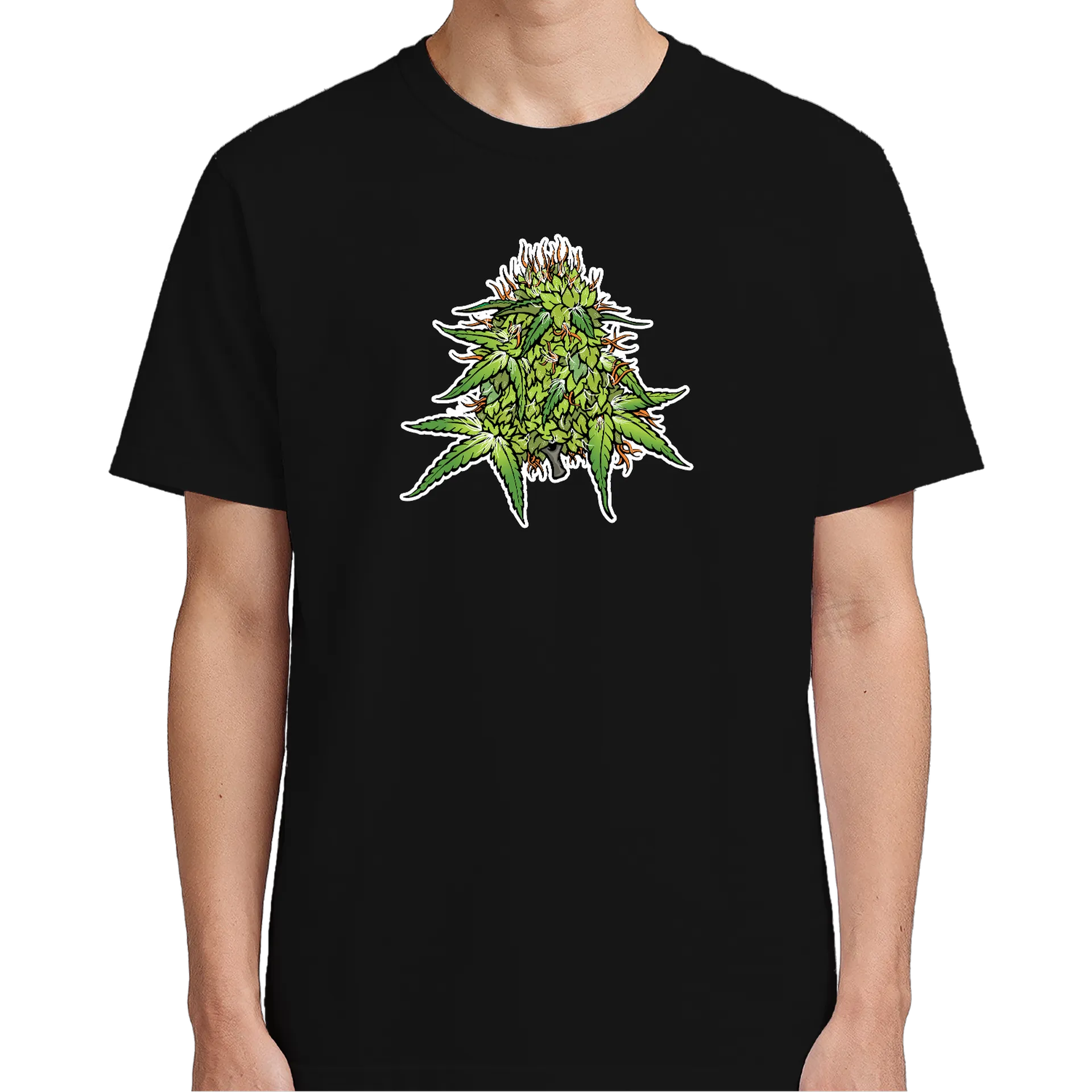 Camiseta Estampa Cannabis Verde 100% Algodão - Imagem 5