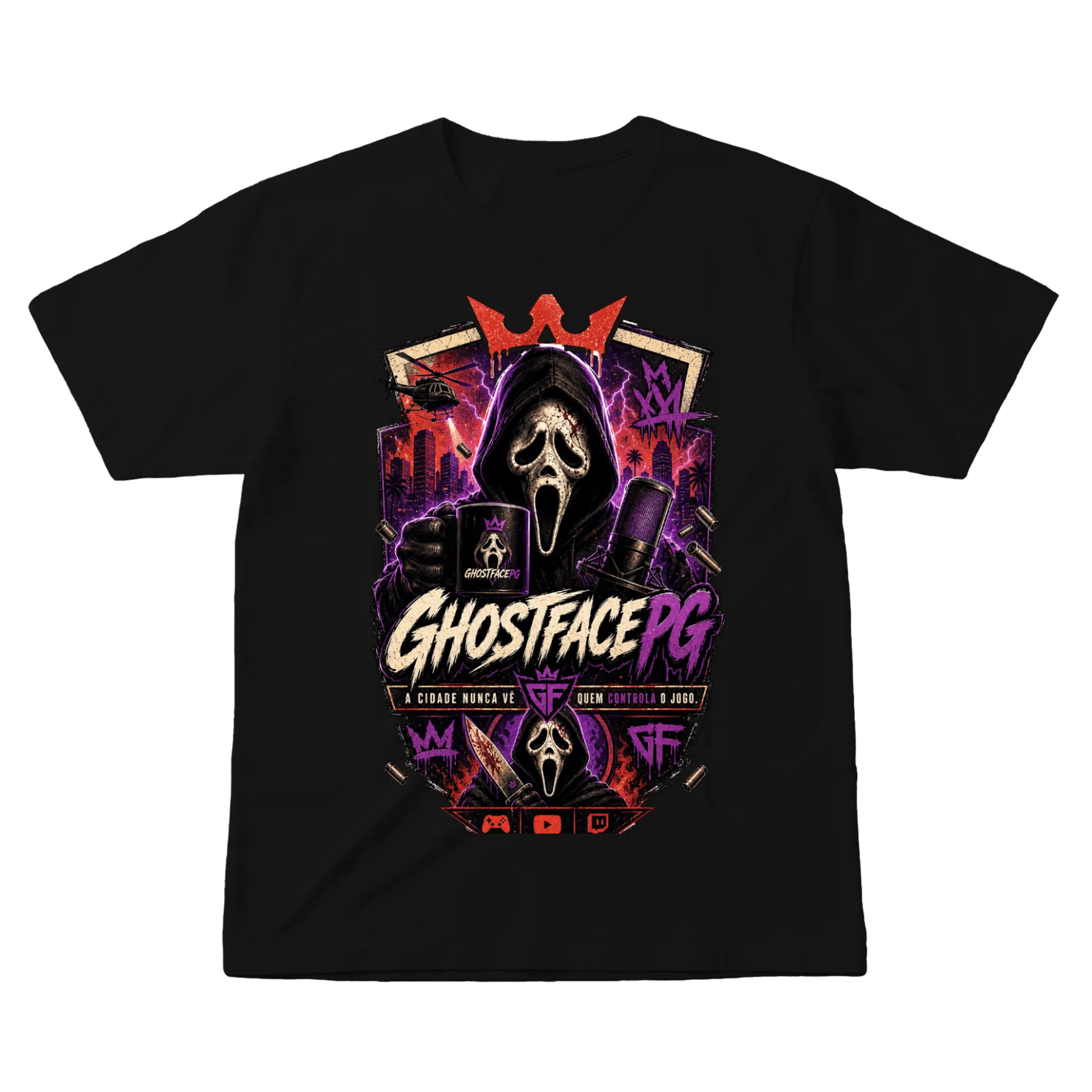 Camiseta GHOSTFACEPG KING CITY de GHOSTFACEPG