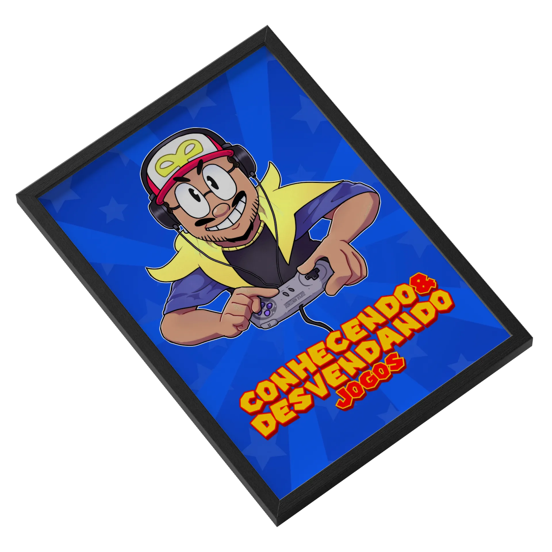 Quadro CeD Jogos A3 personalizado Com Vidro - Imagem 2