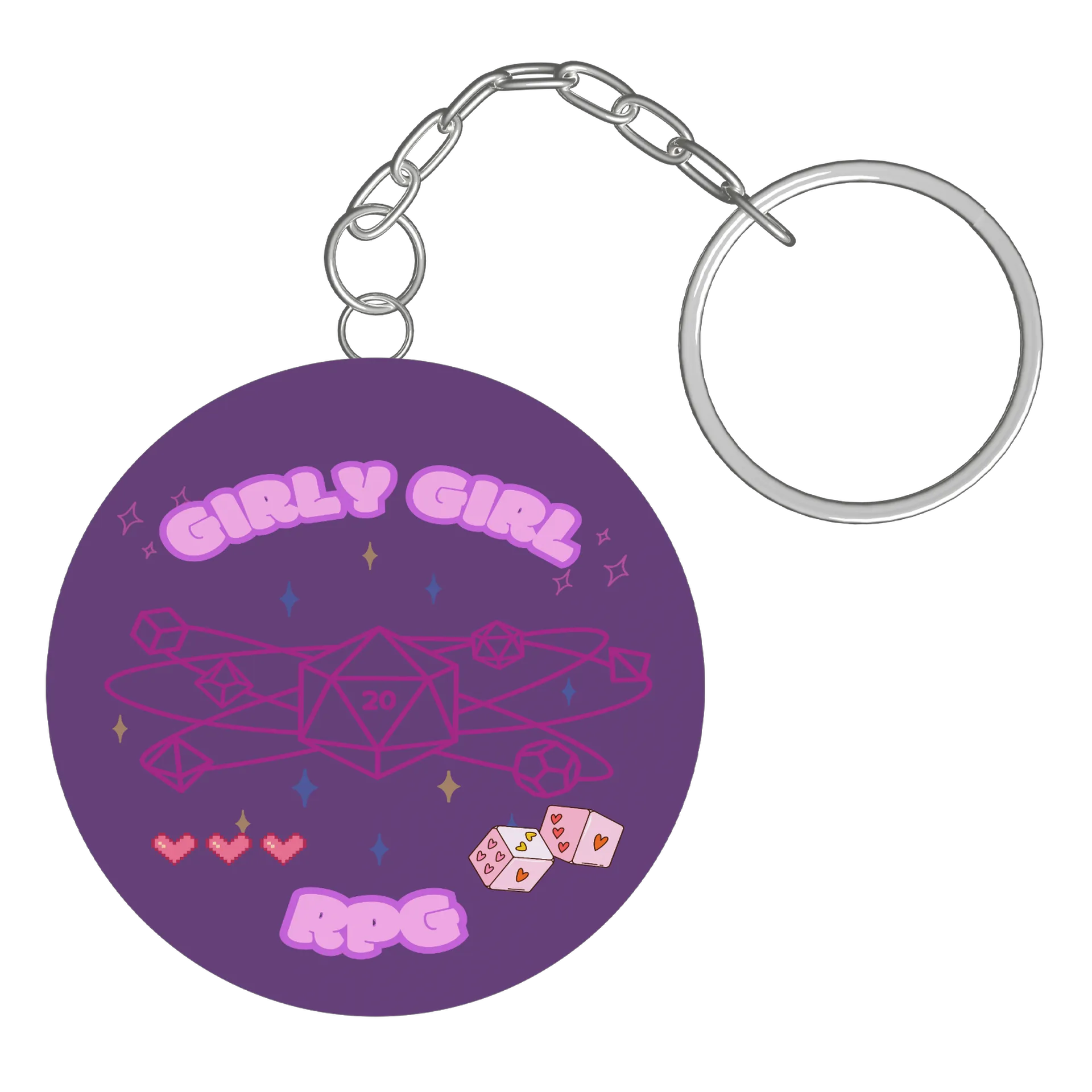 Chaveiro GIRLY GIRL RPG! - Imagem 3