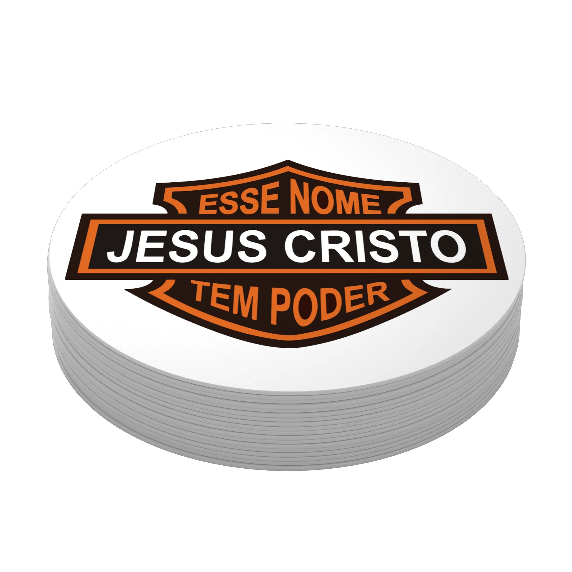 Porta-copo MDF Estampa Jesus Cristo Tem Poder - Imagem 4
