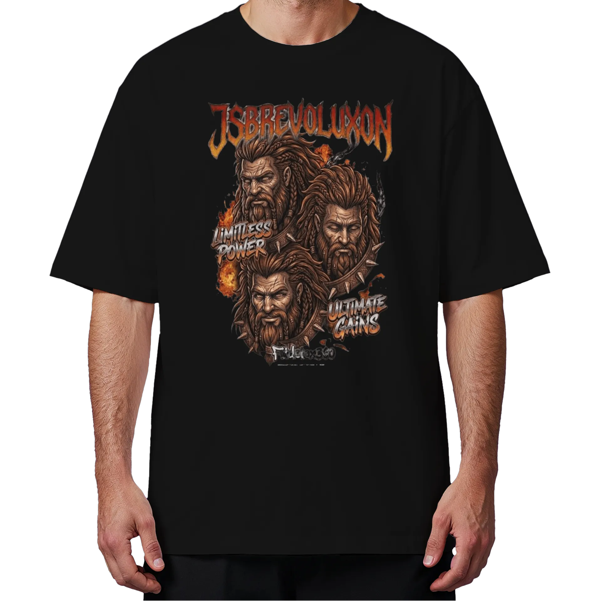 Camiseta Oversized Beast Mode JS - Imagem 4