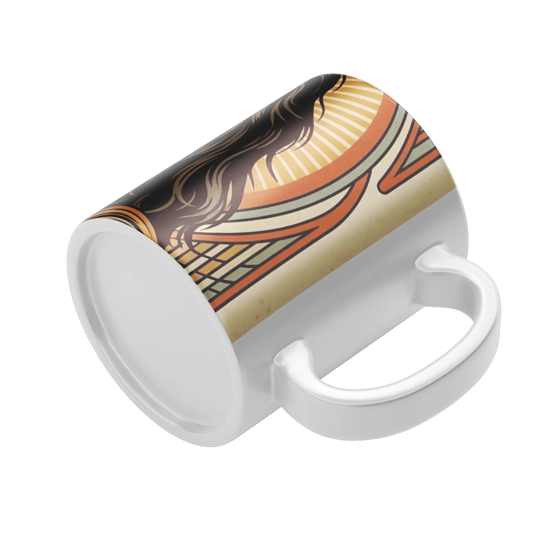Caneca Freddie Mercury Estilo Art Nouveau 325ml - Imagem 4