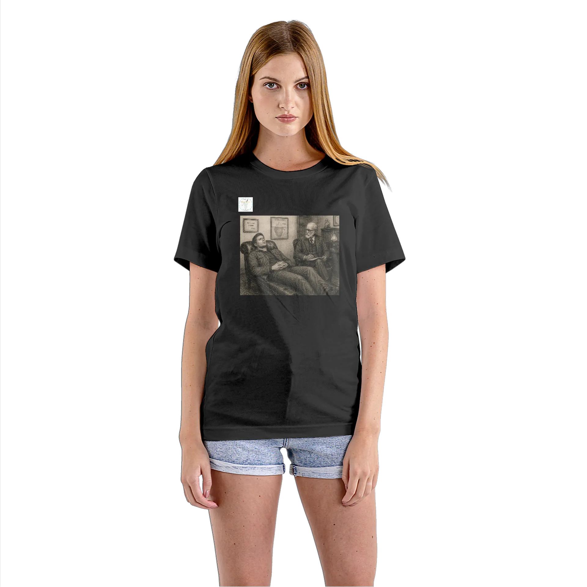 Camiseta Babylook Psicologia Freud 100% Algodão - Imagem 3