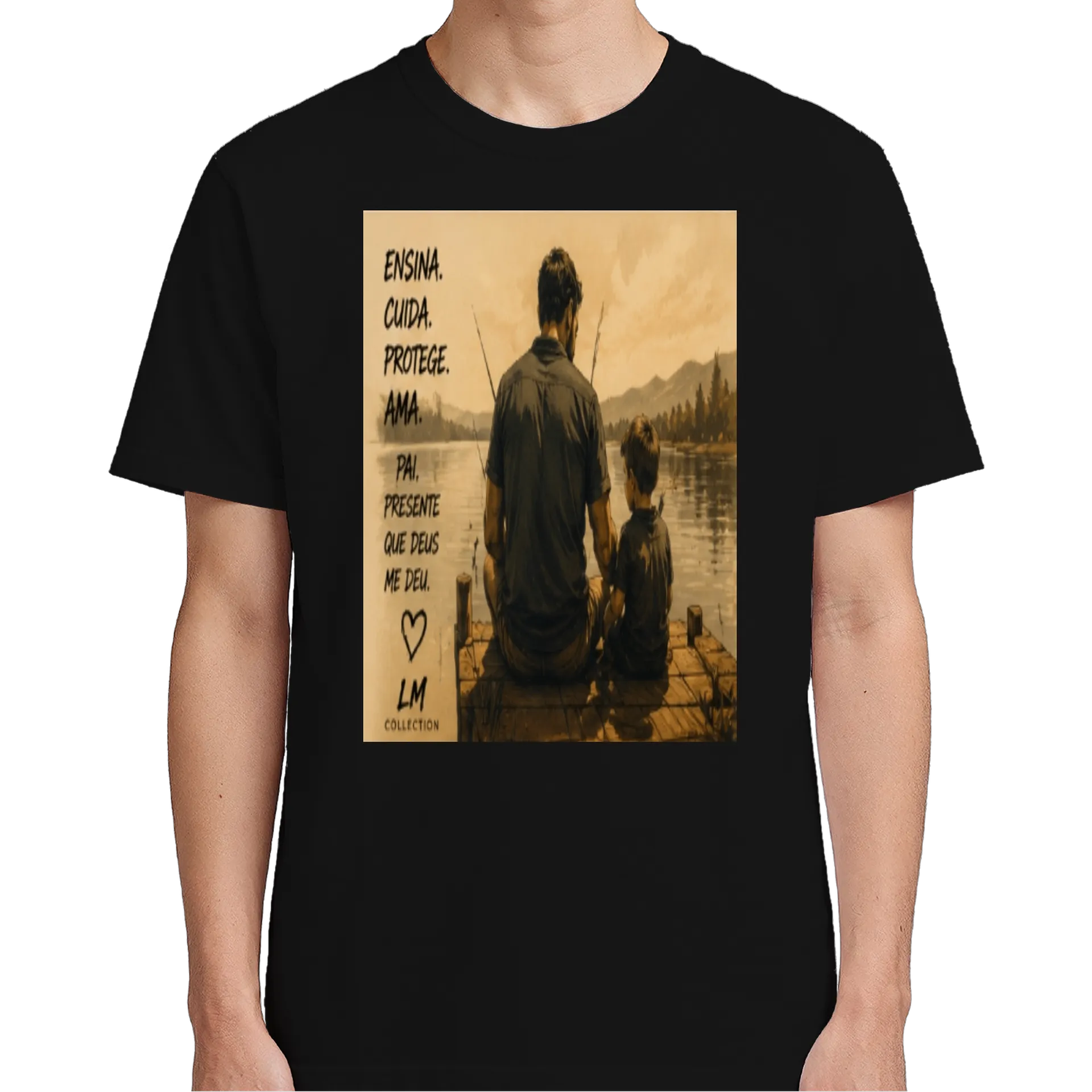 Camiseta Estampa Pai e Filho 100% Algodão - Imagem 5