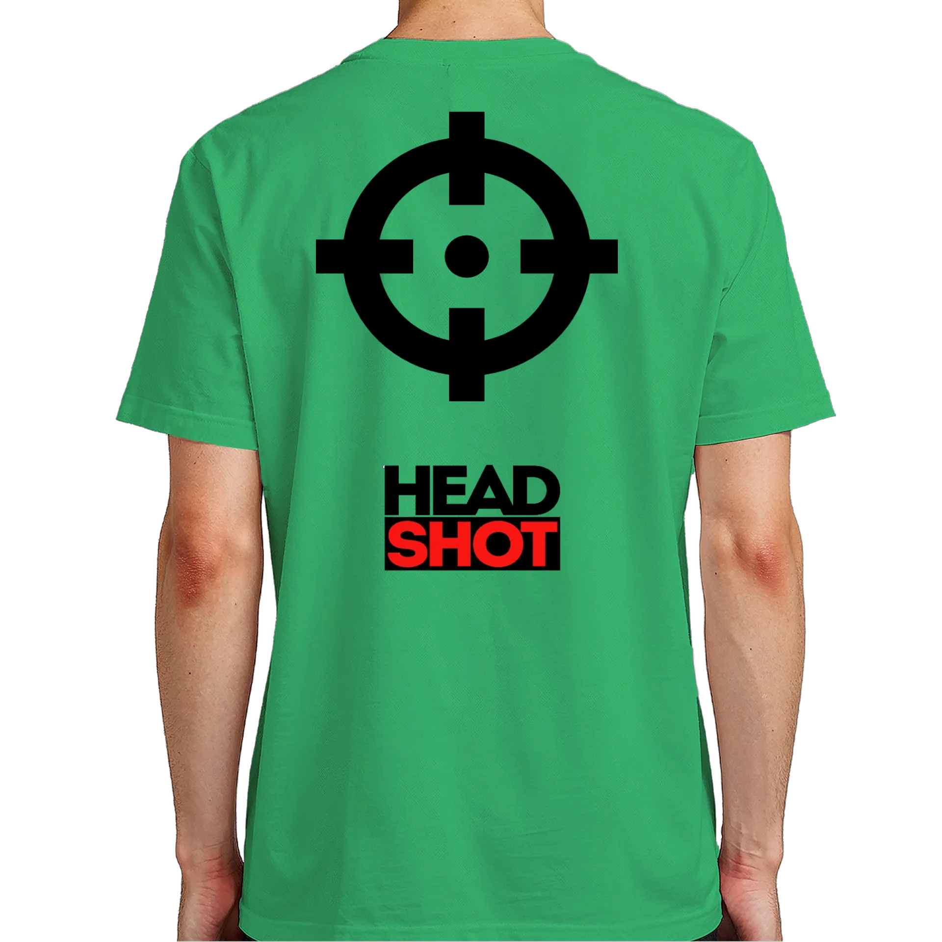 Camiseta Estampa Headshot 100% Algodão Branco e Verde - Imagem 7