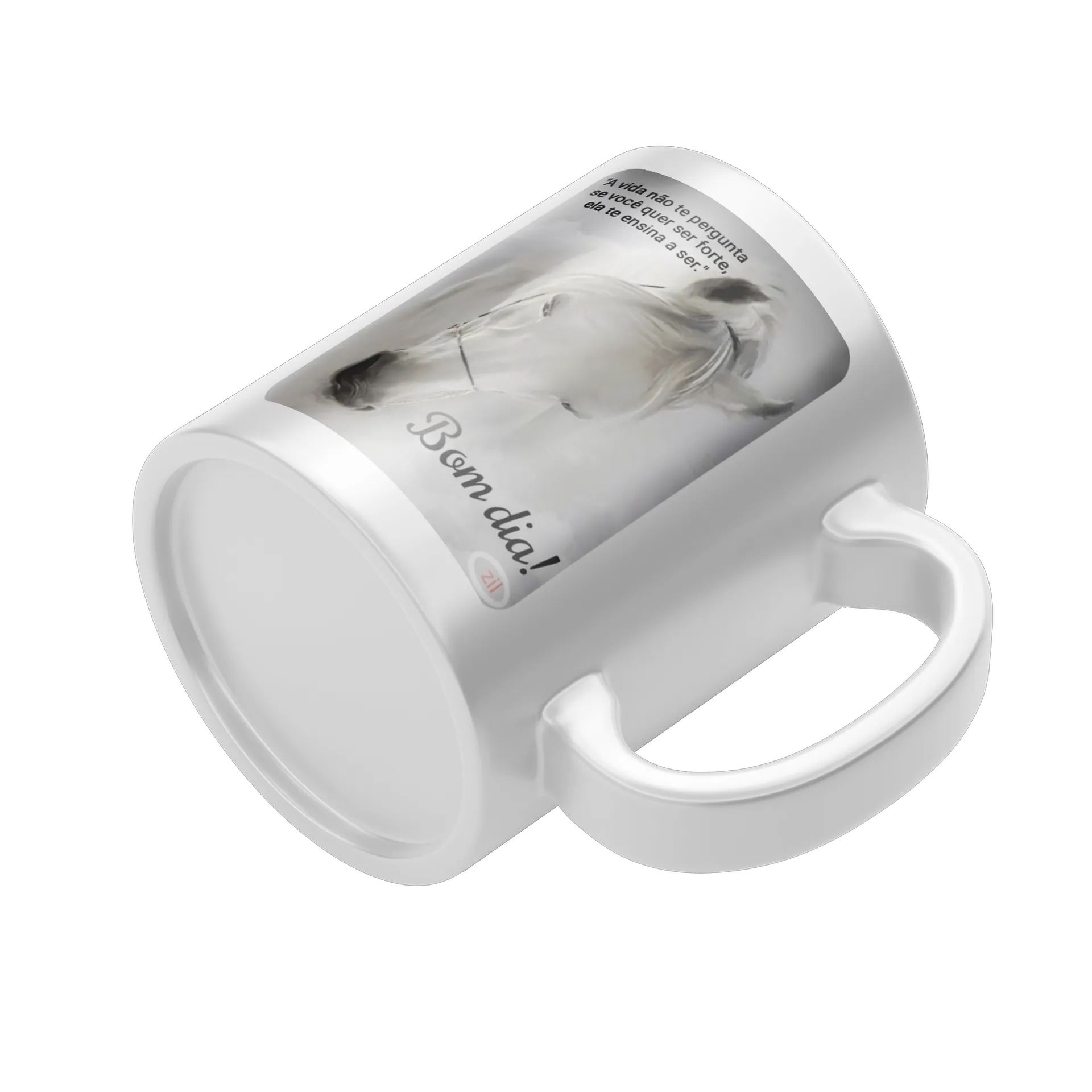 Caneca Cavalo Realista com Frases Motivacionais 325ml de https://bugbug.com.br — imagem 4 de 4