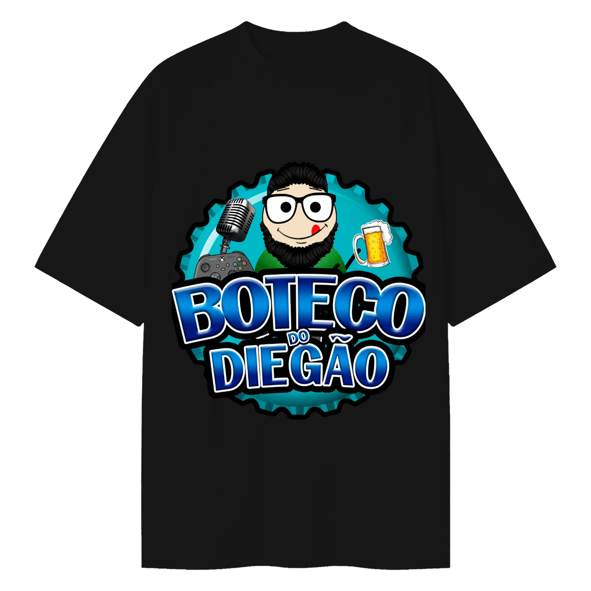Camiseta Oversized Boteco do Diegão de Diego Palma — imagem 1 de 6