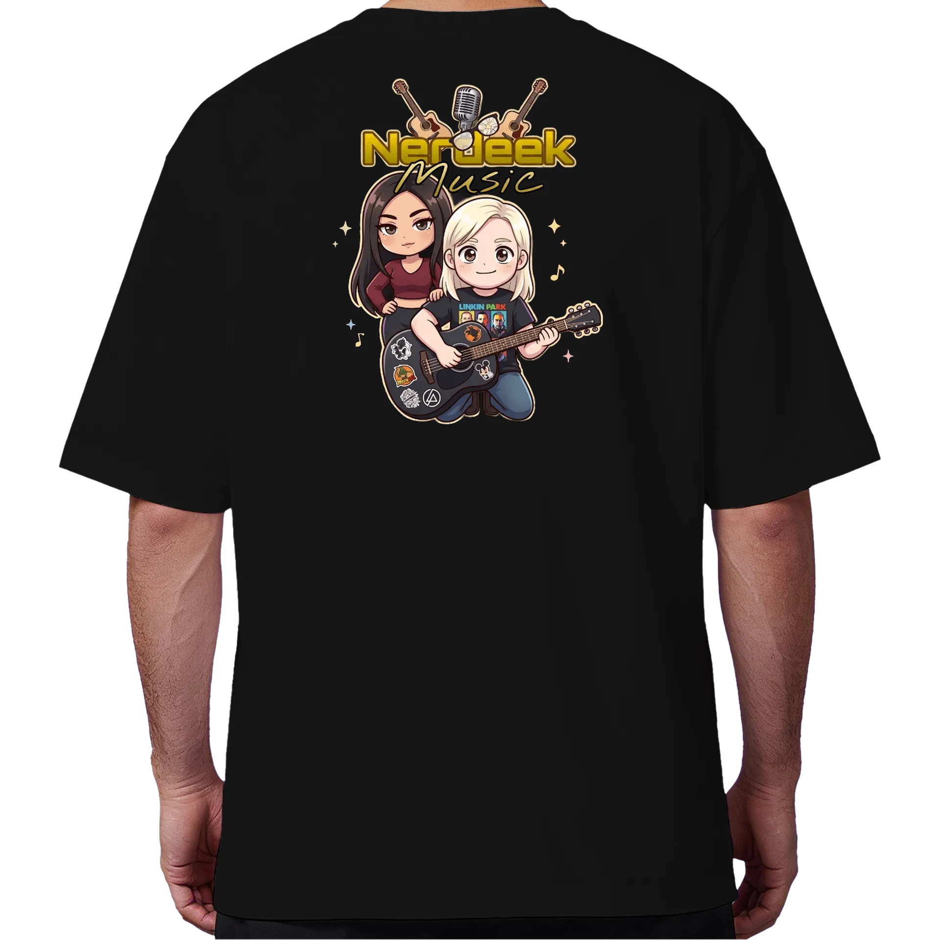 Camiseta Oversized Nerdeek Chibi Back - Imagem 6