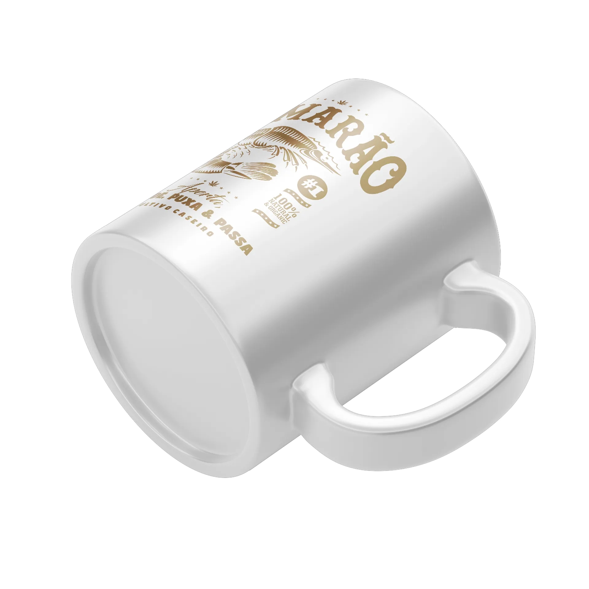 Caneca Porcelana Camarão 100% Natural 325ml - Imagem 4
