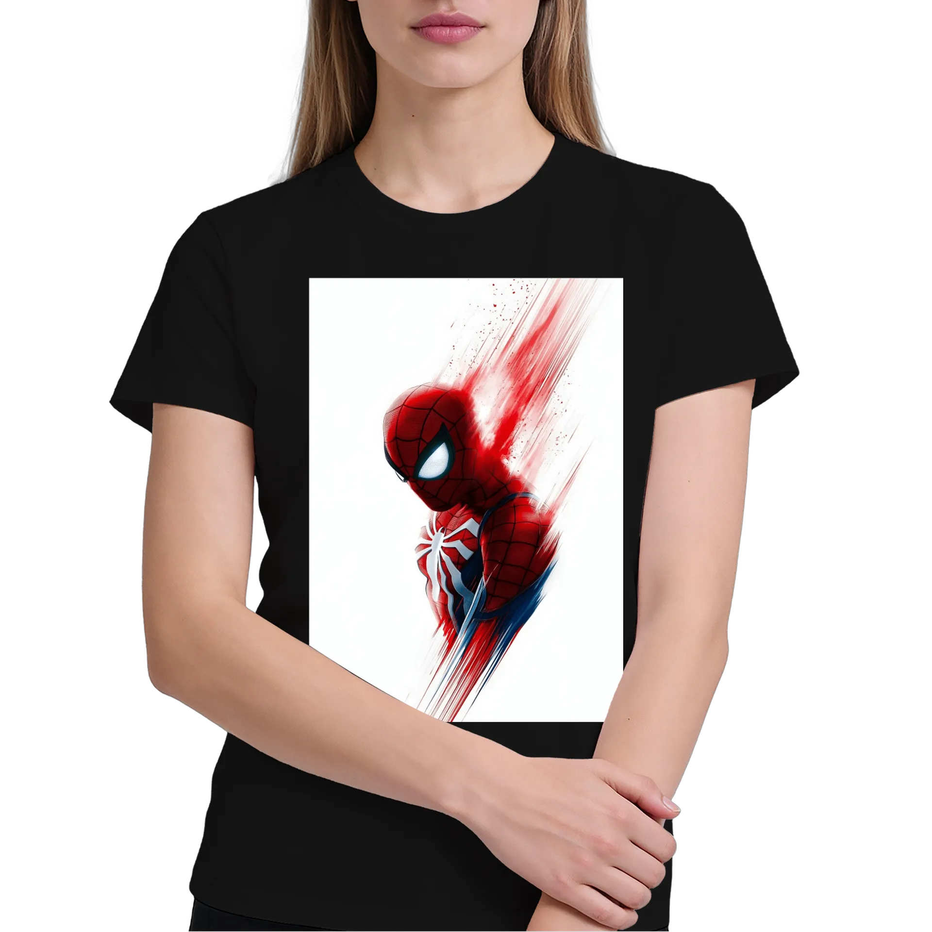 Camiseta Spiderman Estampa Fita Artística 100% - Imagem 4