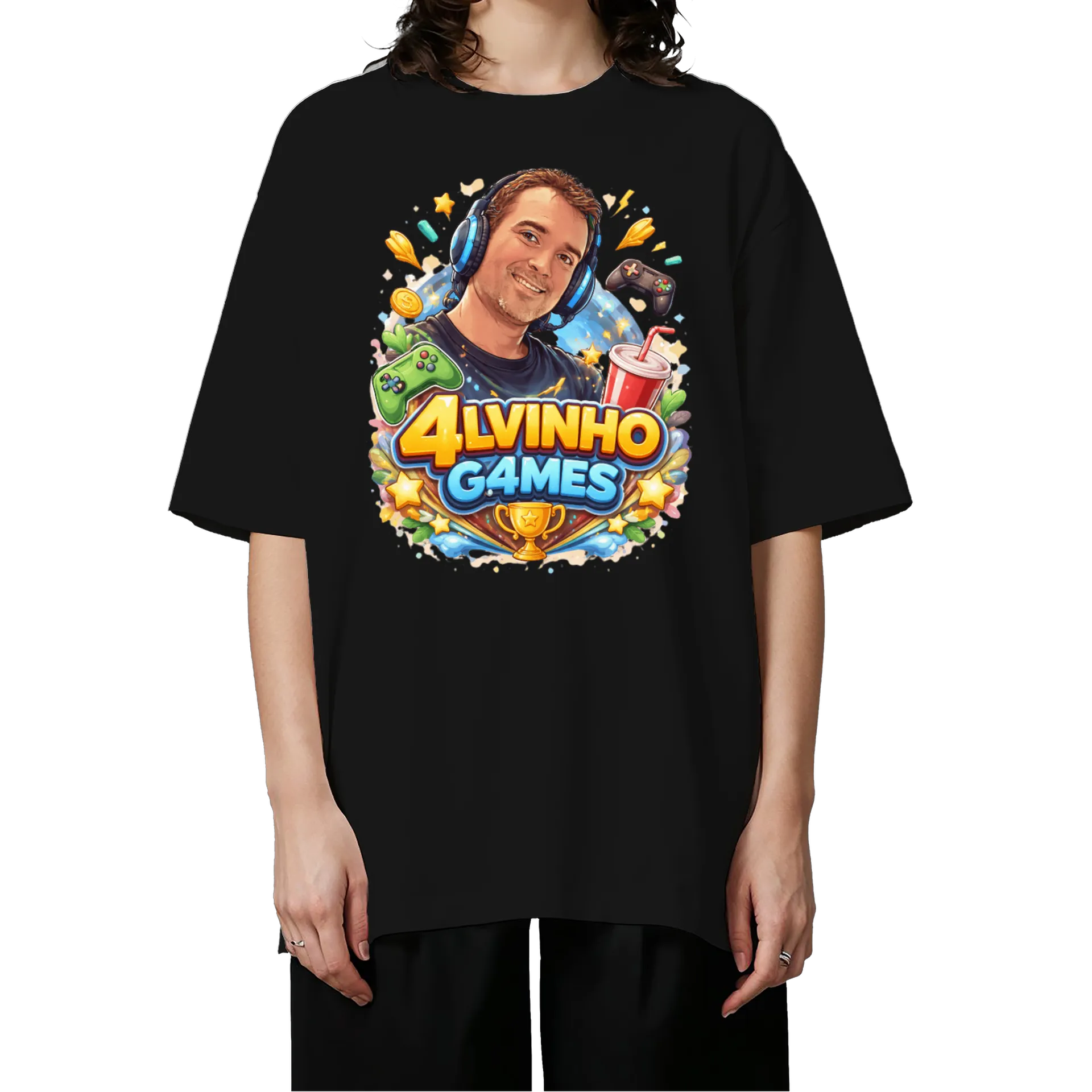 Camiseta Oversized Alvinho Games 3 - Imagem 3
