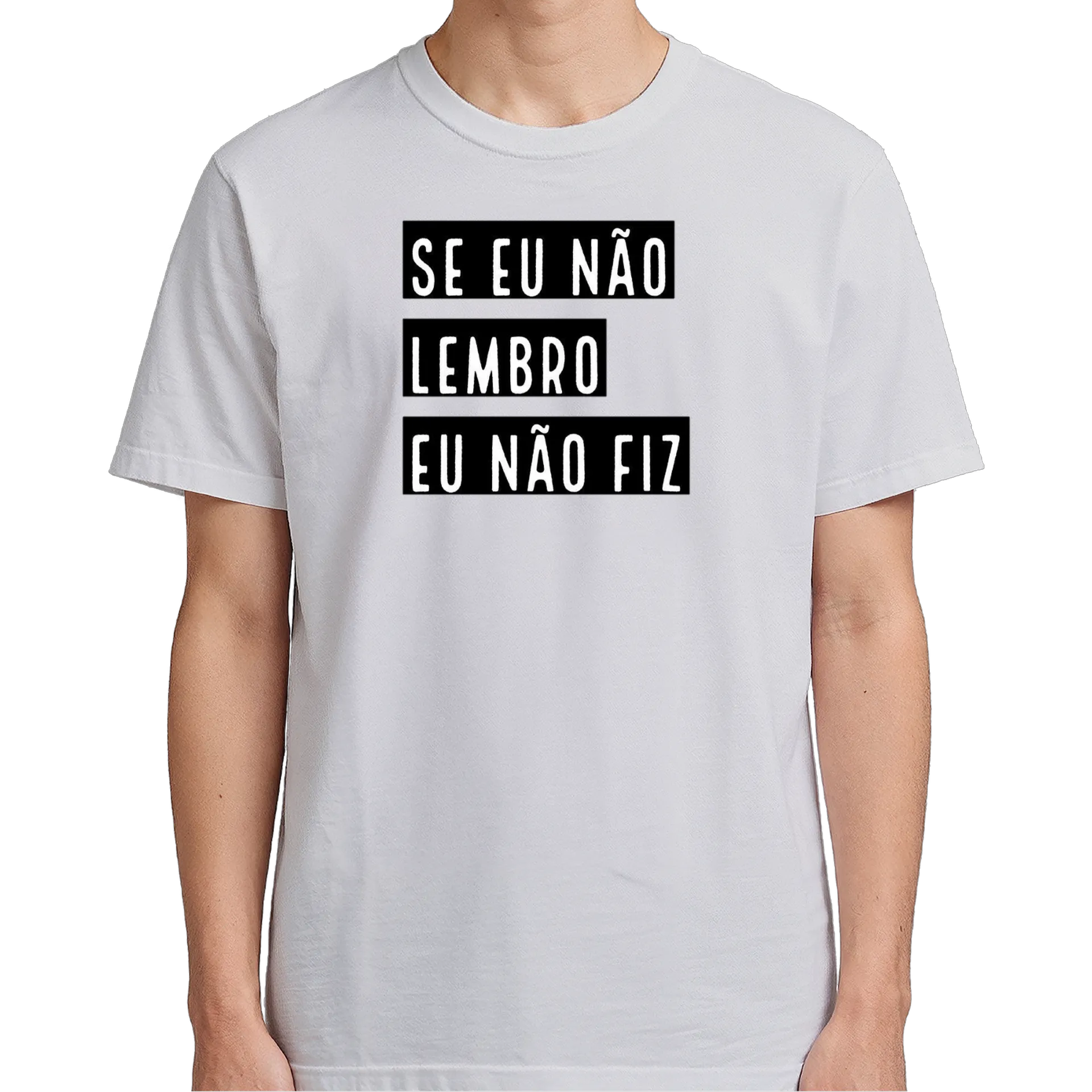 Camiseta Tipográfica Frase Engraçada 100% Algodão - Imagem 5