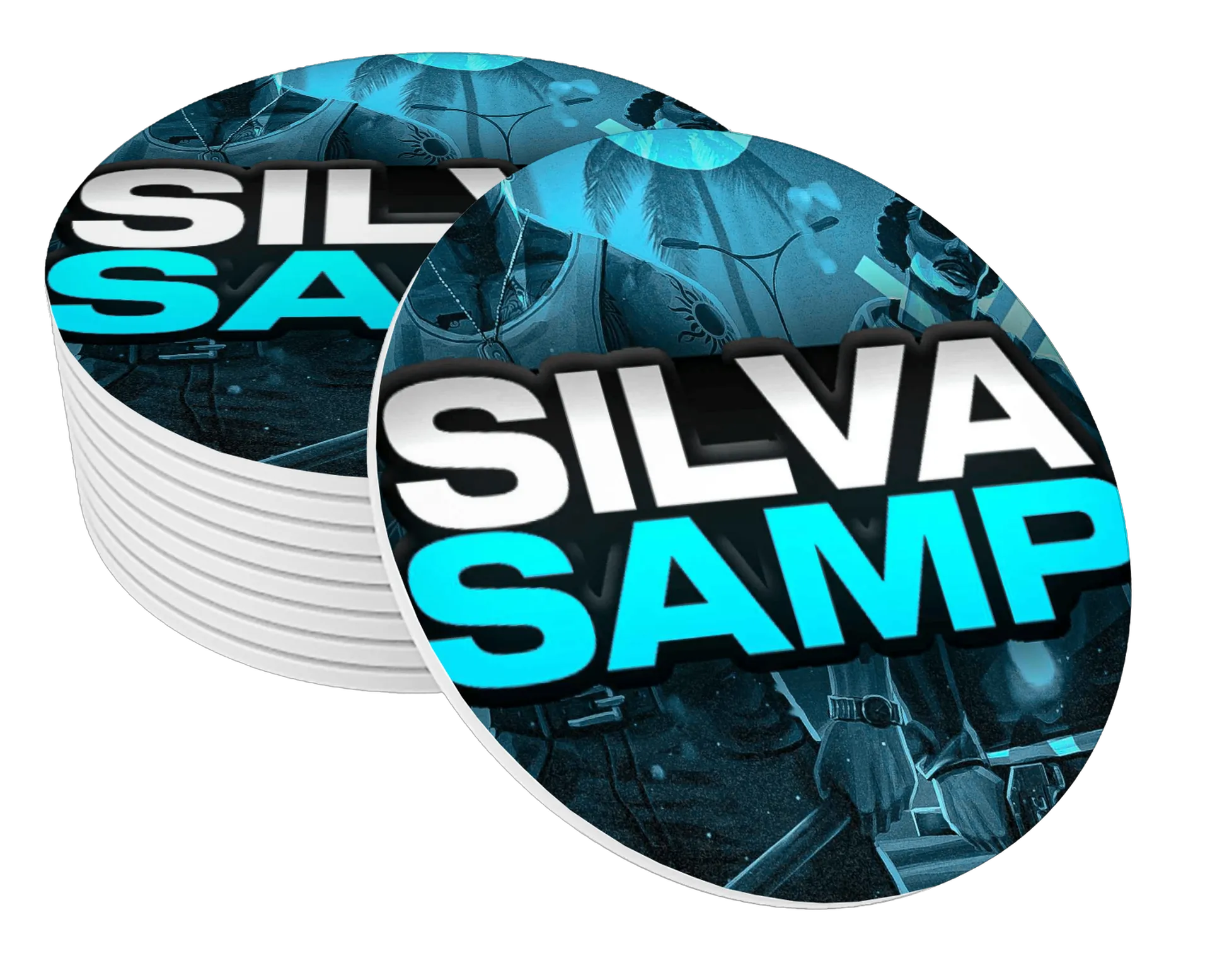 Porta-copos personalizado Silva Samp - Imagem 1
