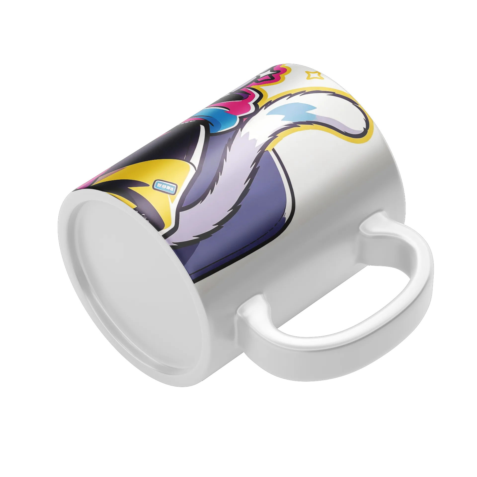 Caneca Gato Estilo Anime Anoki Colorida 325ml de anoki — imagem 4 de 4