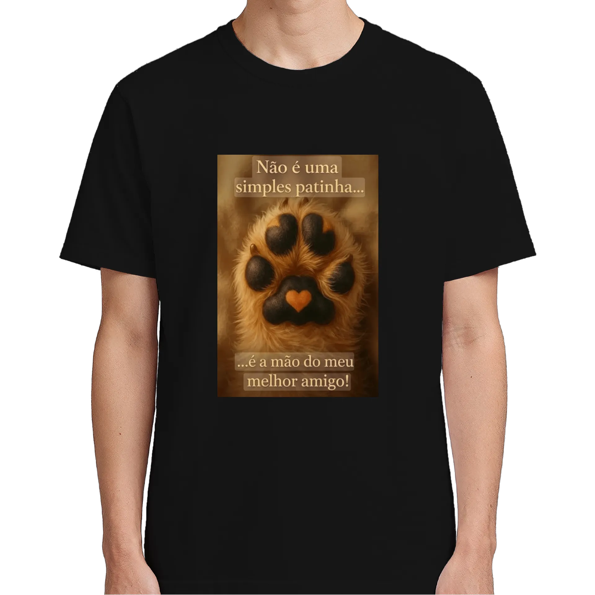 Camiseta Patinha de Cão 100% Algodão - Imagem 5