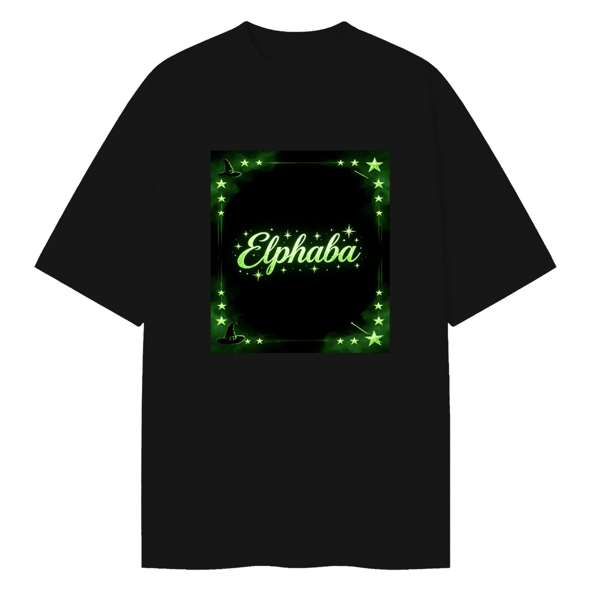 Camiseta Oversized Esferas Neon Verde 100% Algodão - Imagem 1