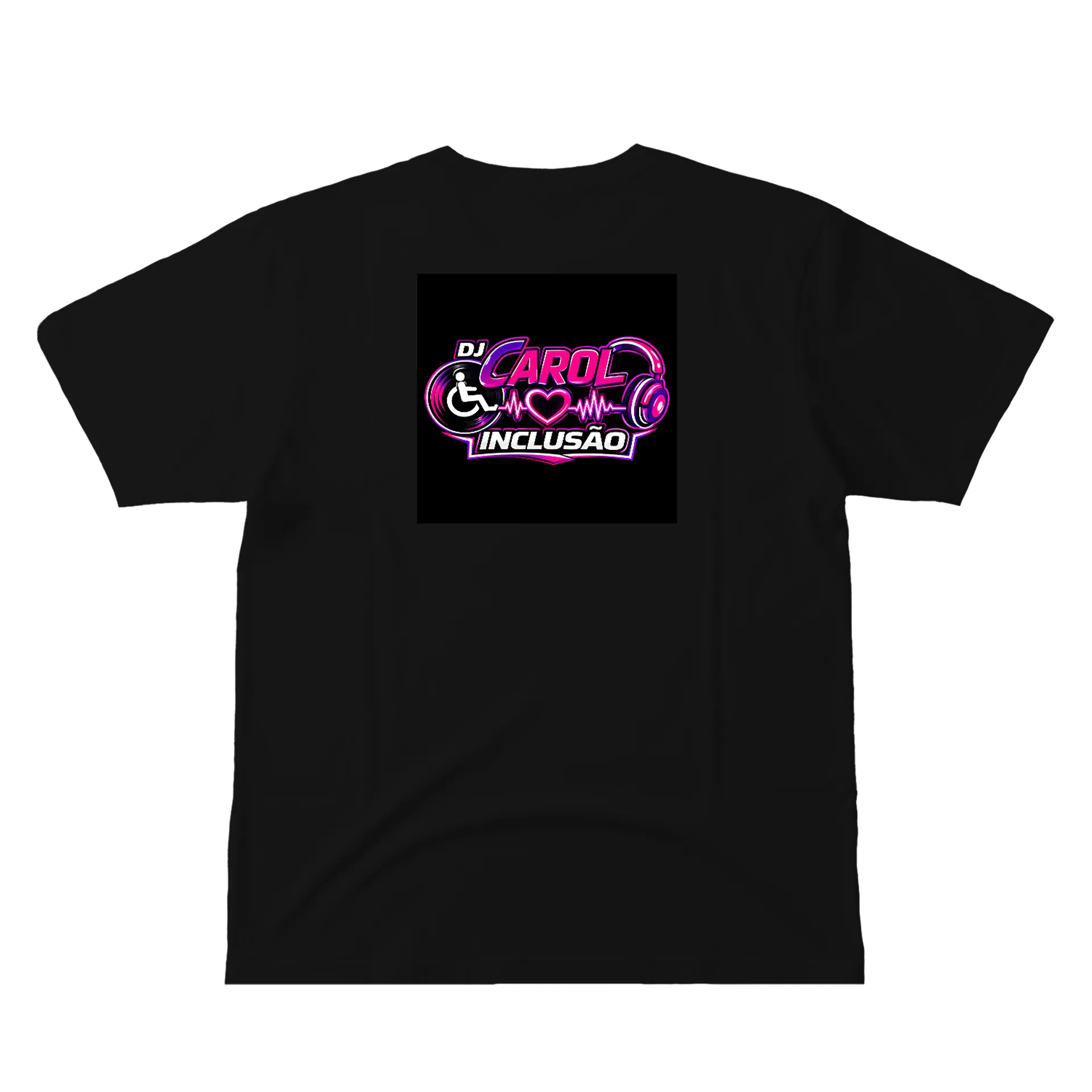 Camiseta Inclusão Neurodivergente Estampa Tipográfica 100% de Carol Inclusão — imagem 2 de 6