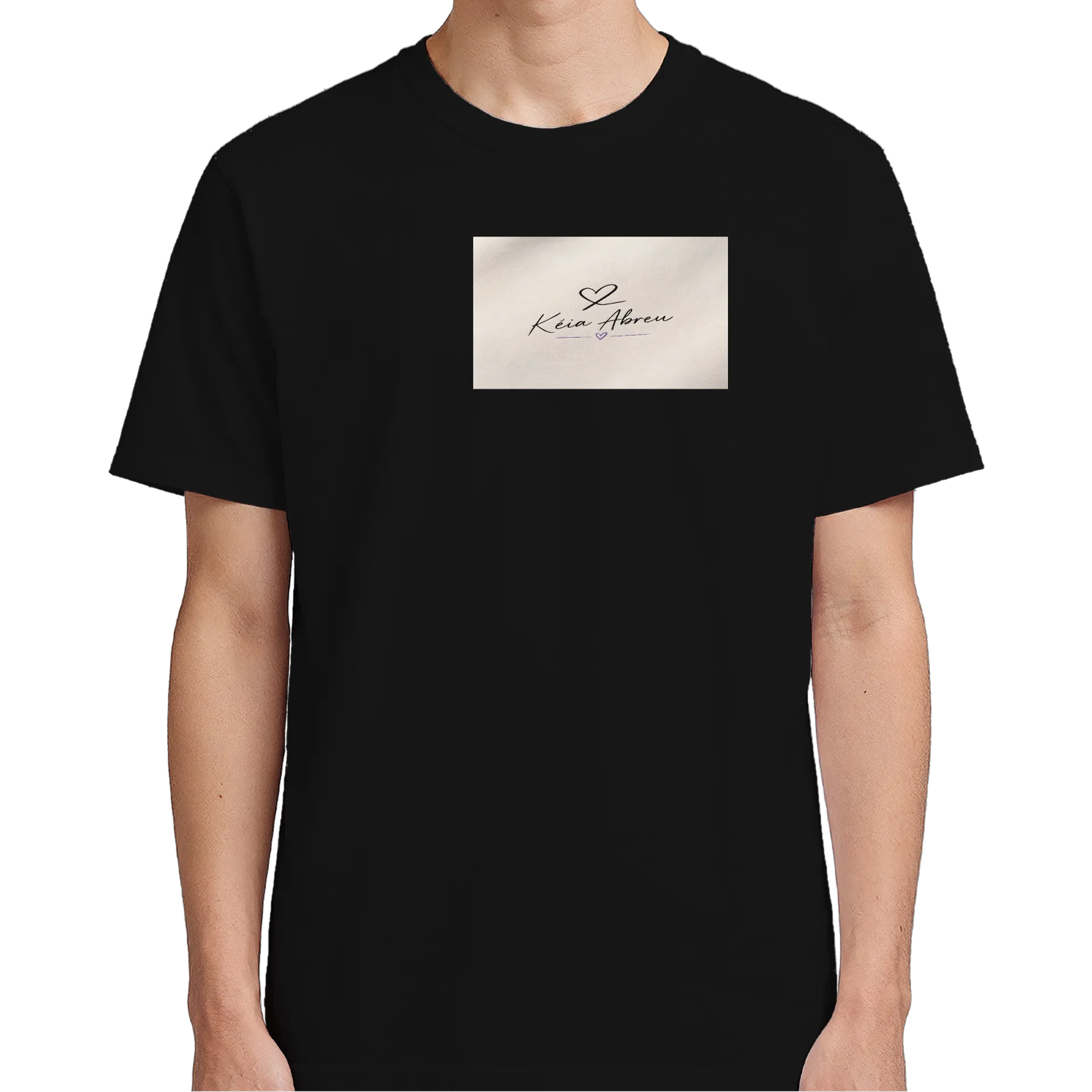 Camiseta Keia Abreu 100% Algodão preta de Kéia Abreu  — imagem 2 de 4