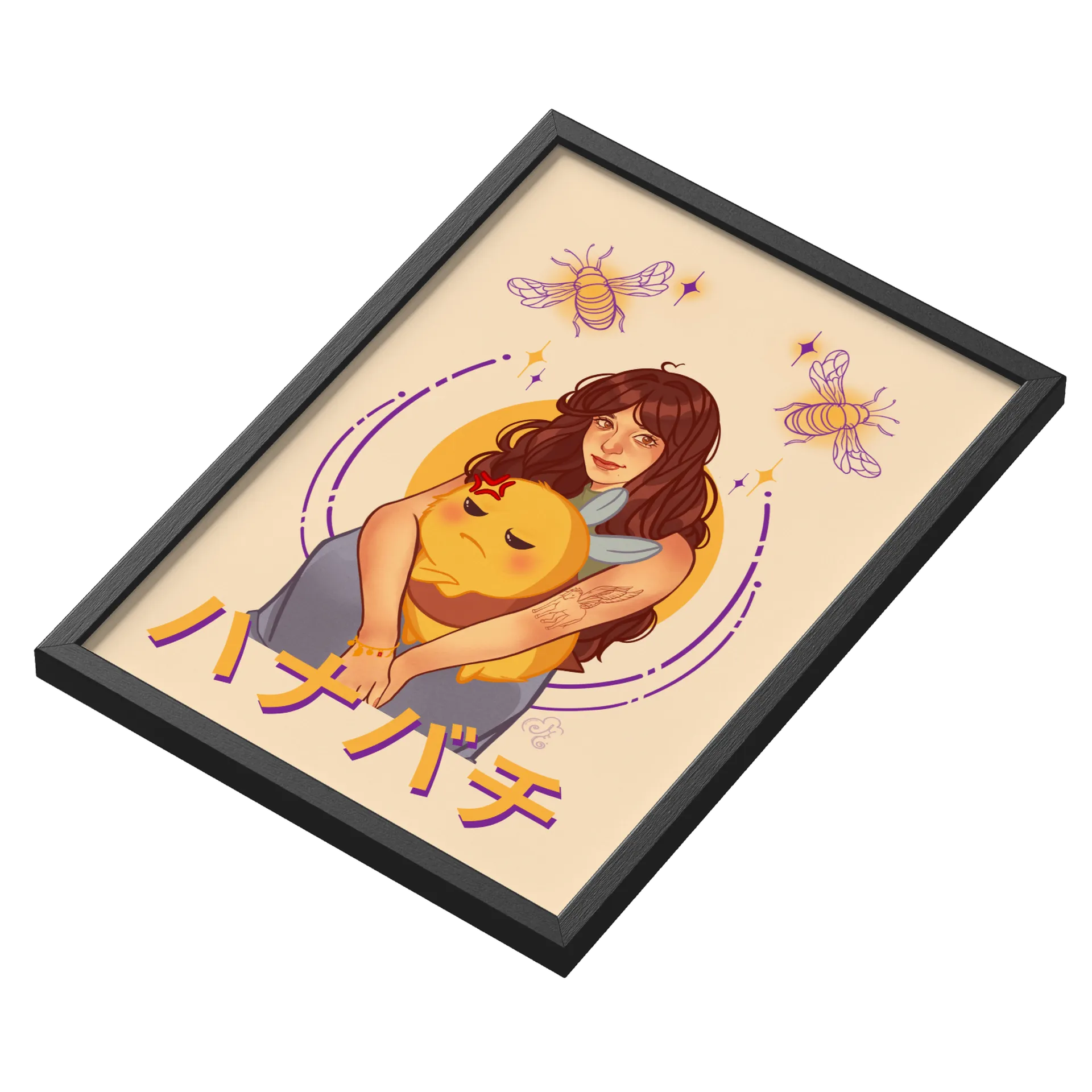Quadro "Hanabachi" - Versão Amarela - Imagem 3
