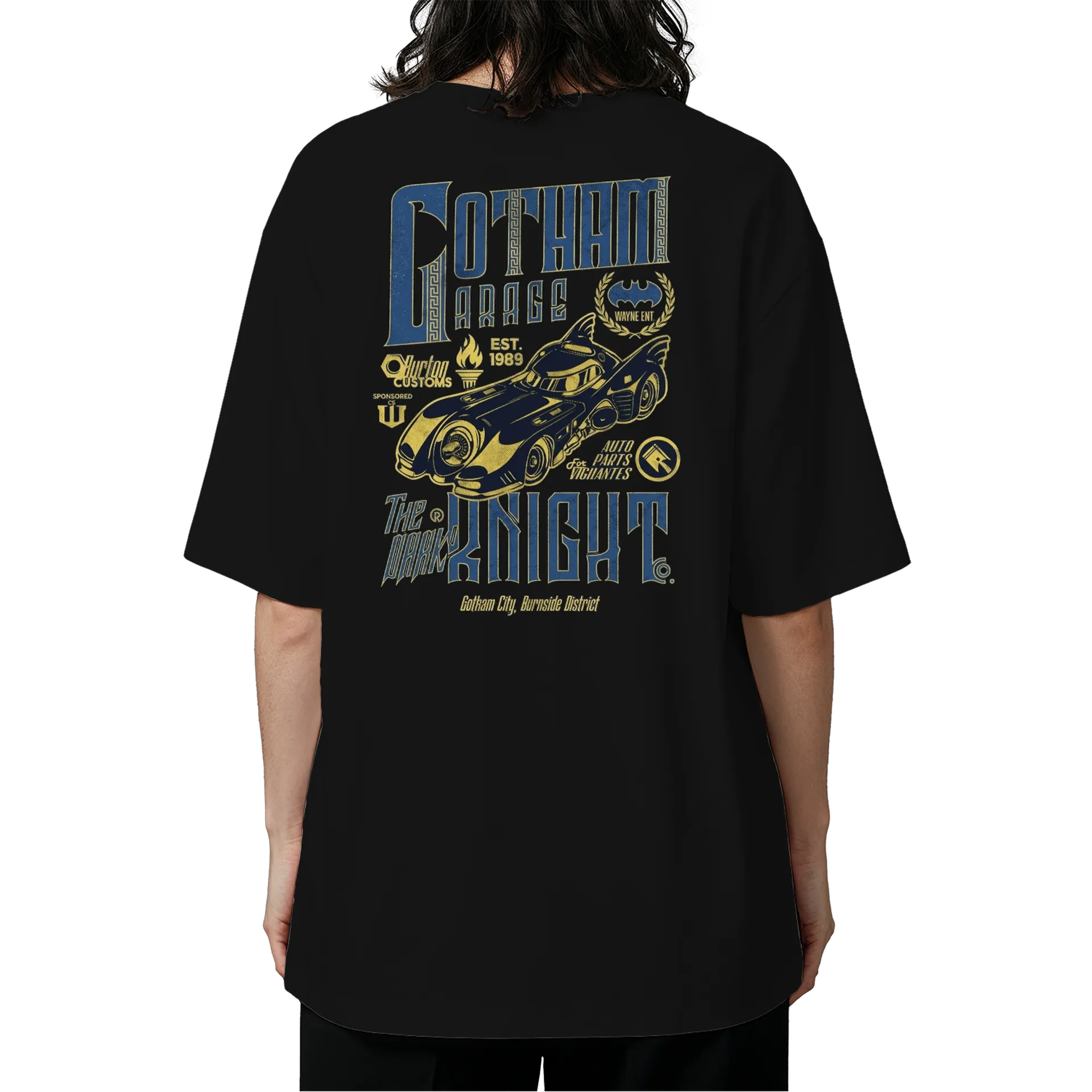 Camiseta Oversized Estampa Gotham Garage - Imagem 5