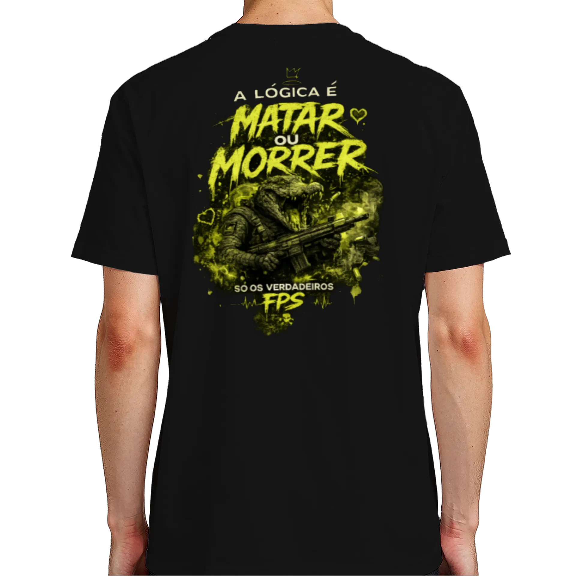 Camiseta Personalizada Preto 100% Algodão - Imagem 7