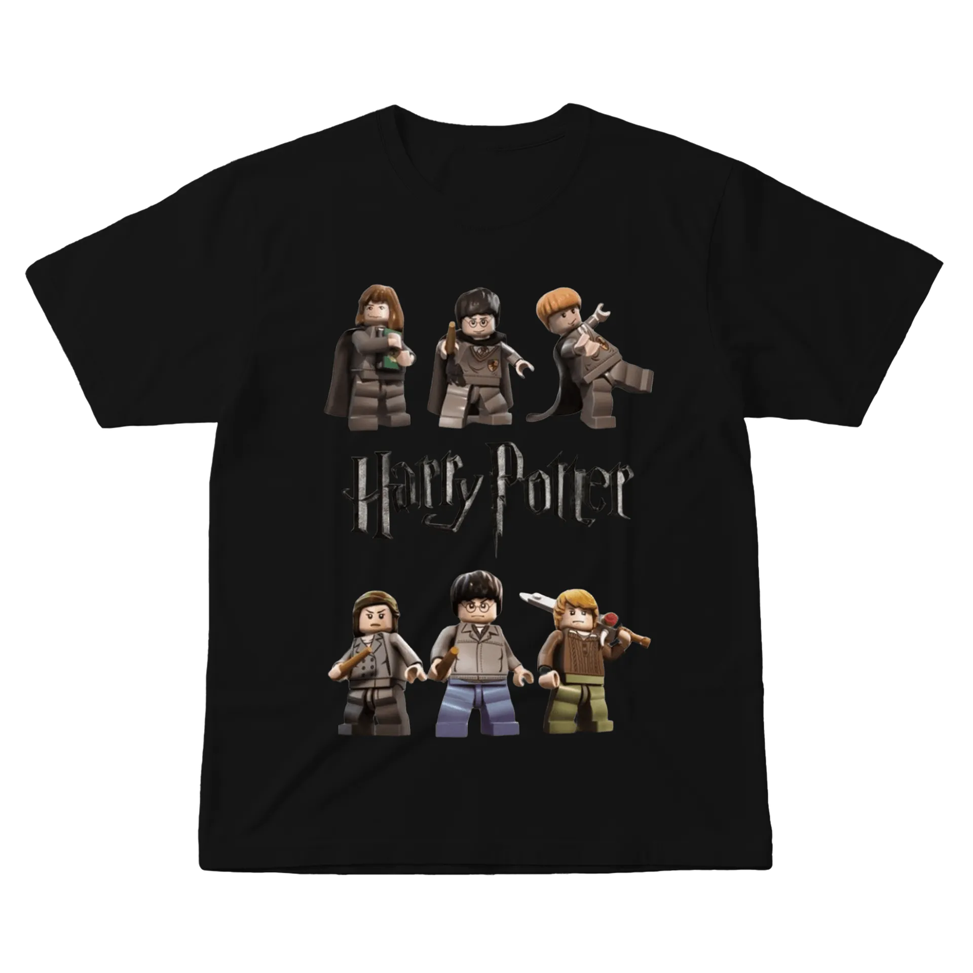 Camiseta Harry Potter Estampa Personagens 100% Algodão - Imagem 1