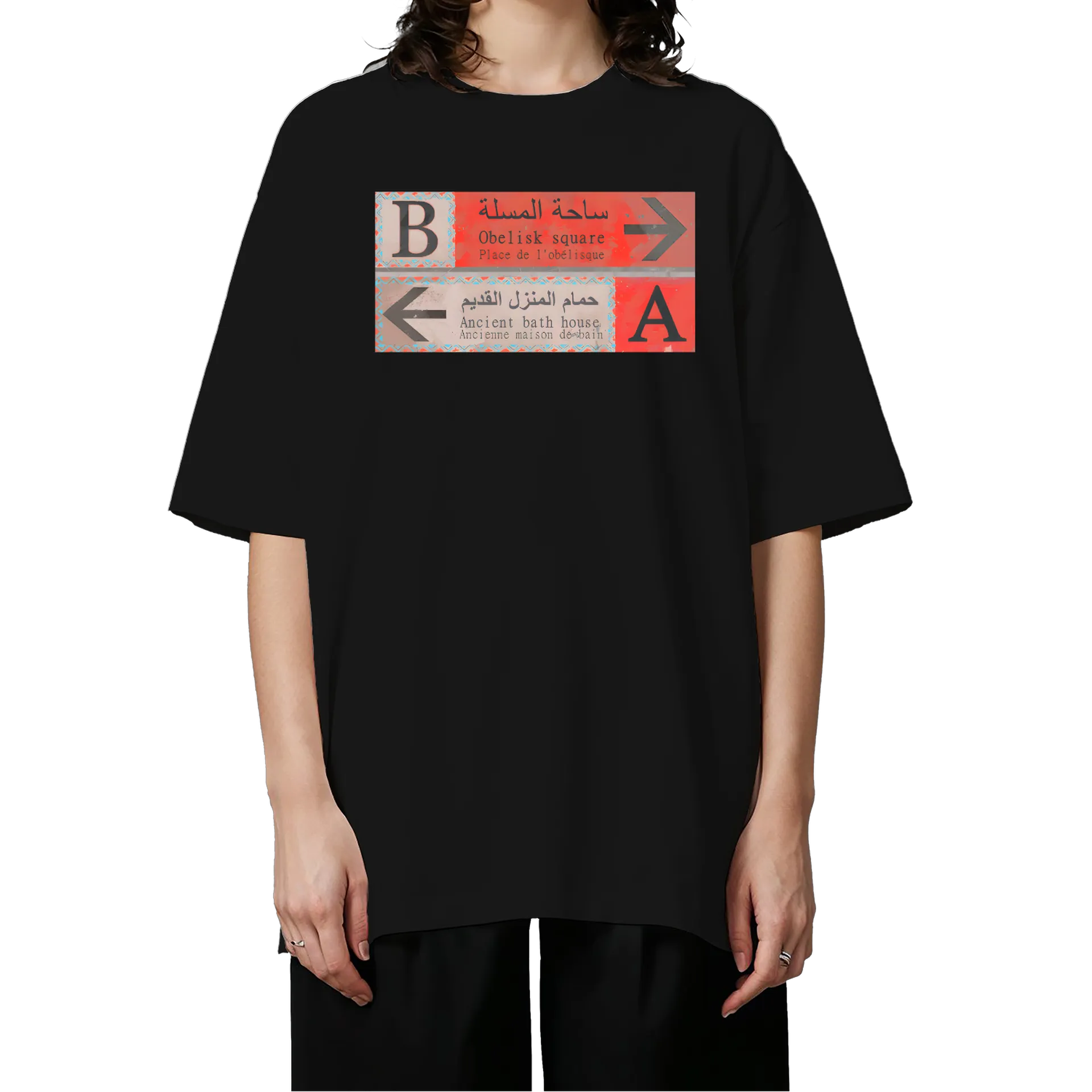 Camiseta Oversized Sign A B - Imagem 3