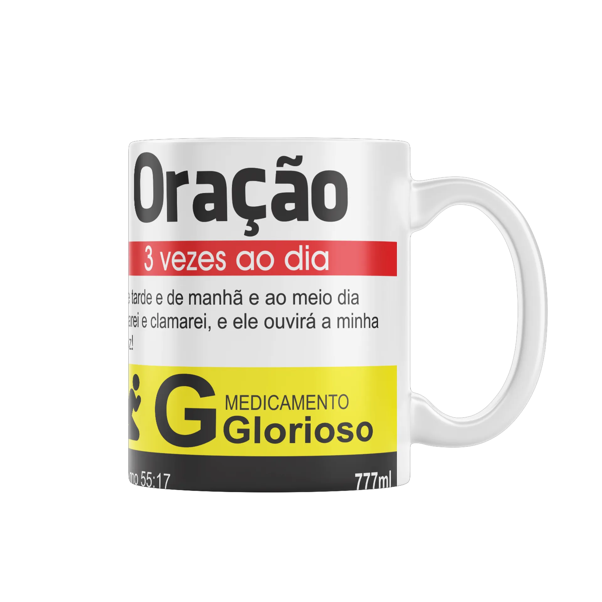 Caneca Porcelana Oração 777ml - Imagem 1