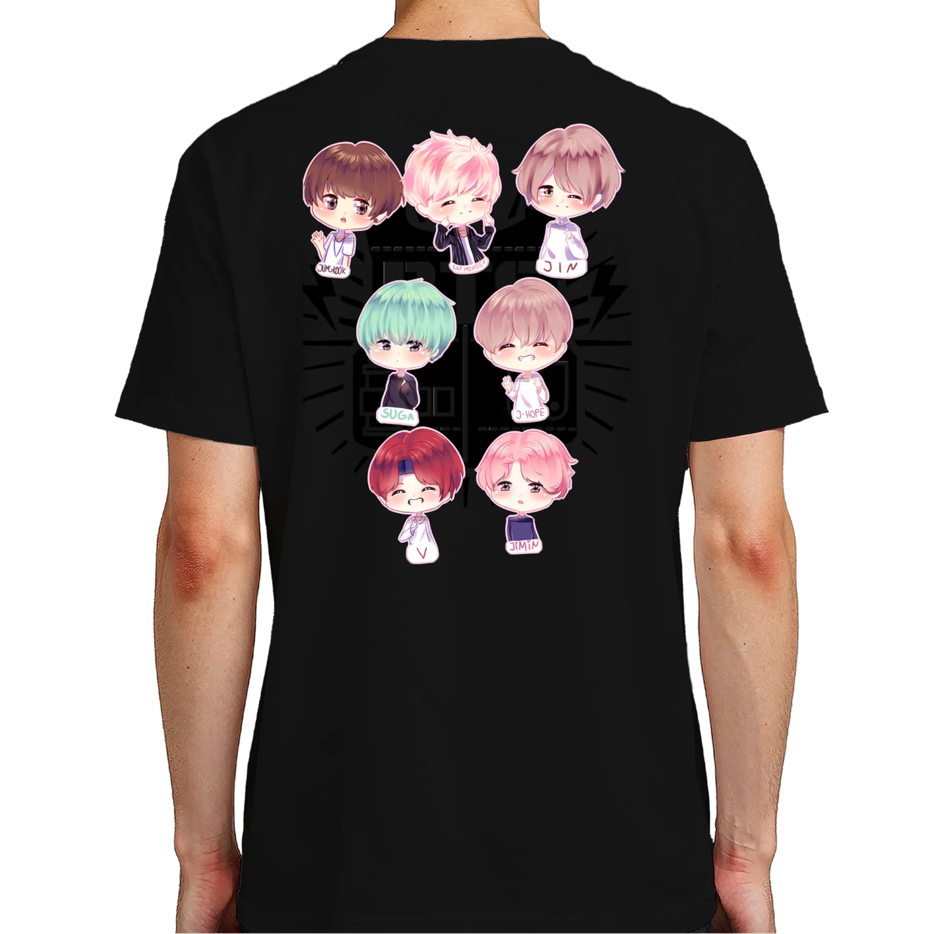 Camiseta Estampa Personagens Anime 100% Algodão - Imagem 7