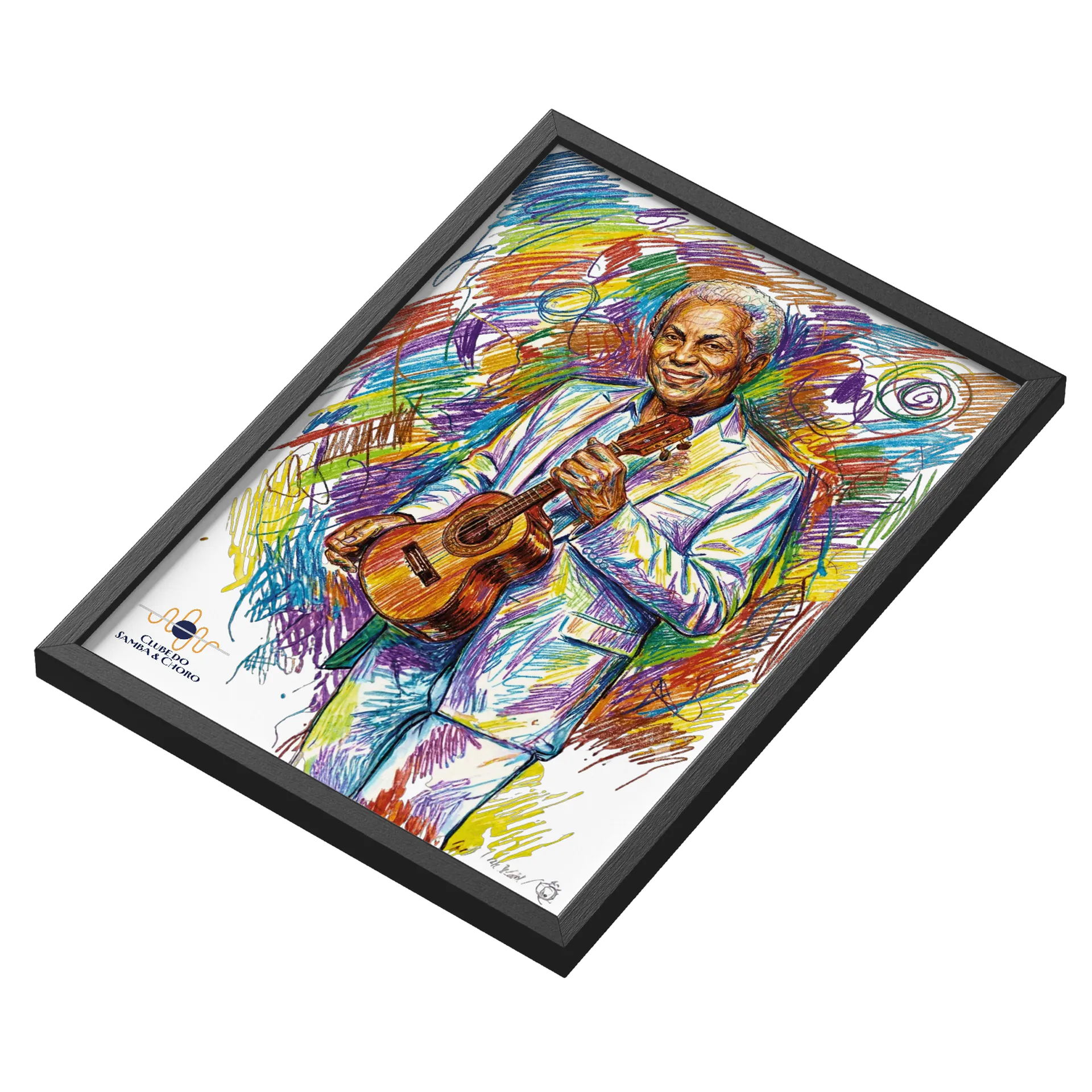 Quadro A3 Clube do Samba & Choro - Paulinho da Viola - Imagem 3