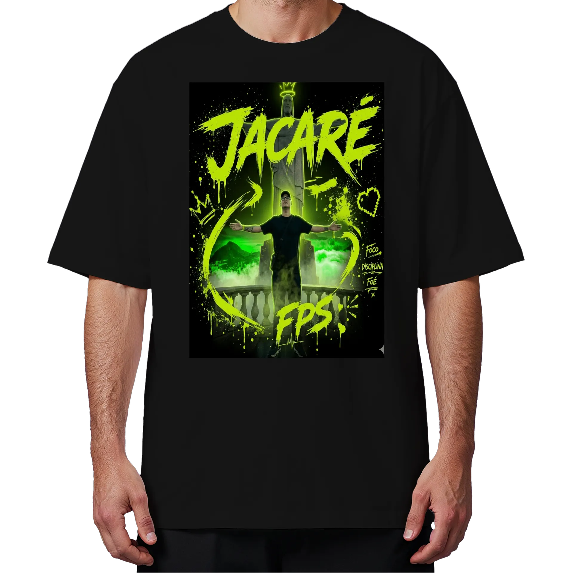 🔥 Camiseta Oversized Jacaré FPS – Edição Matador Mortal - Imagem 4