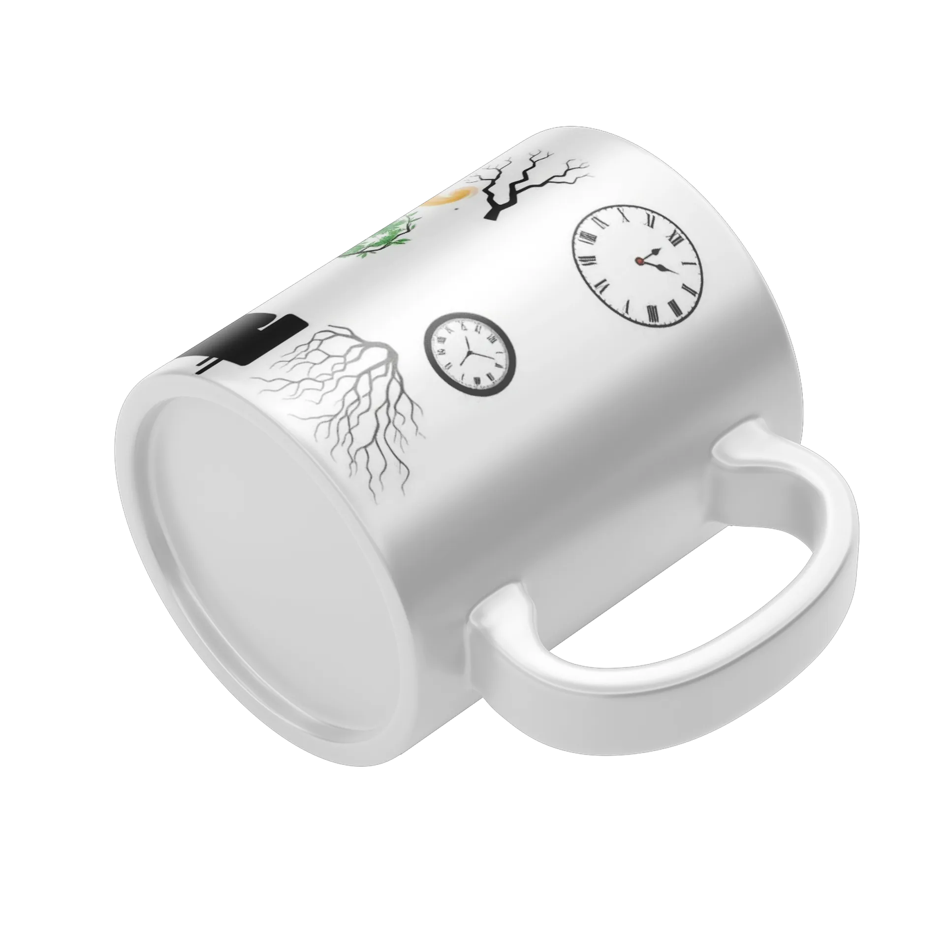 Caneca Porcelana Mente Criativa Branco 325ml - Imagem 4