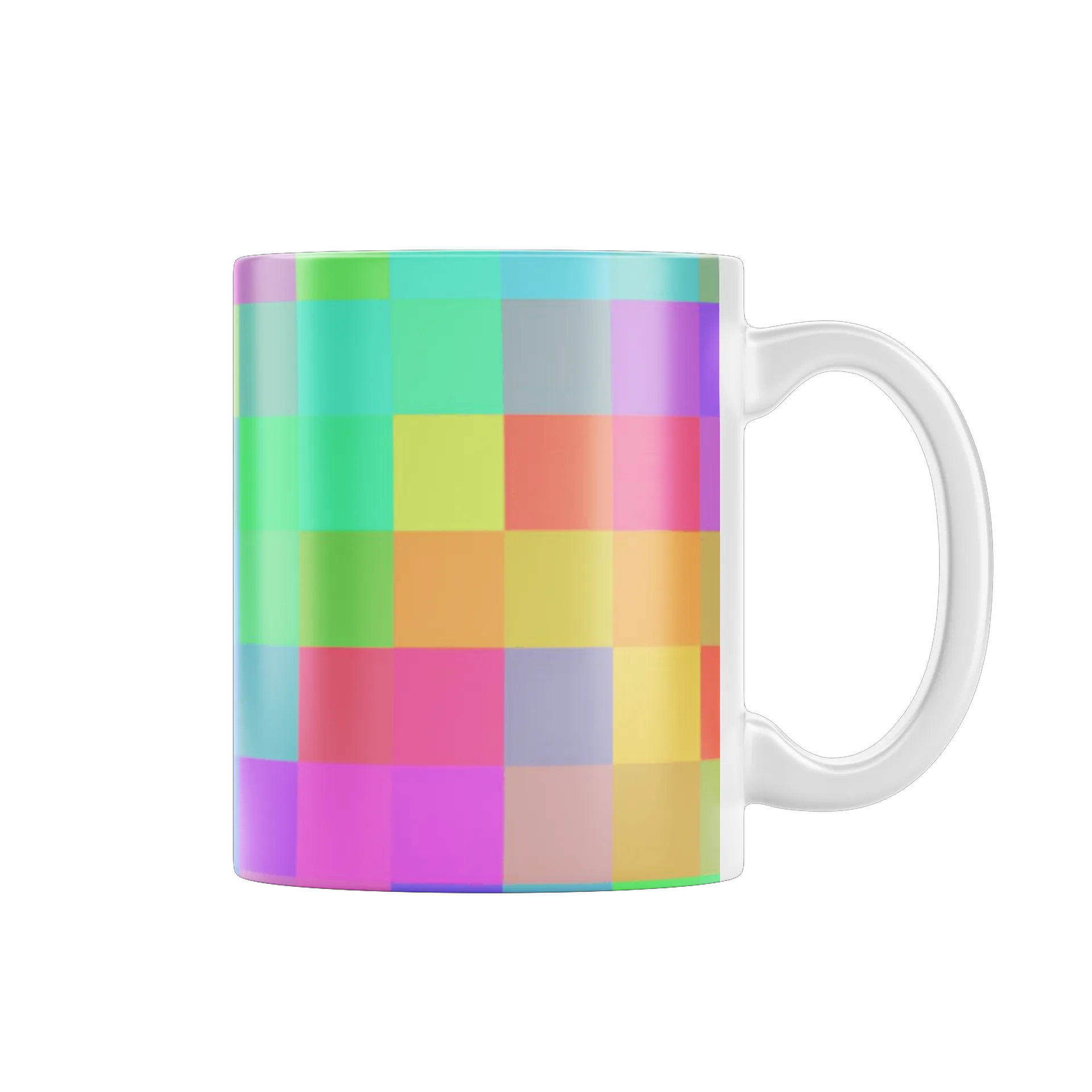 Caneca Porcelana Hipster Neon 325ml - Imagem 1