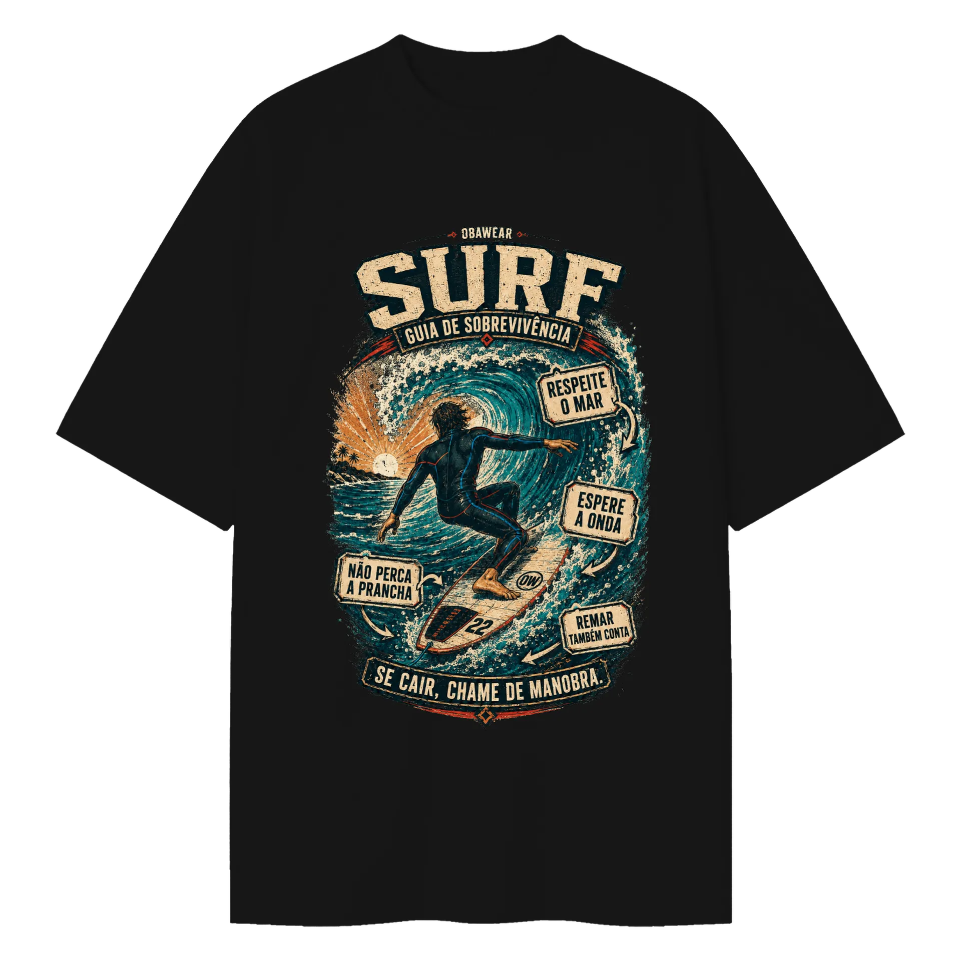 Camiseta Oversized Surf OBAWEAR  - Imagem 1
