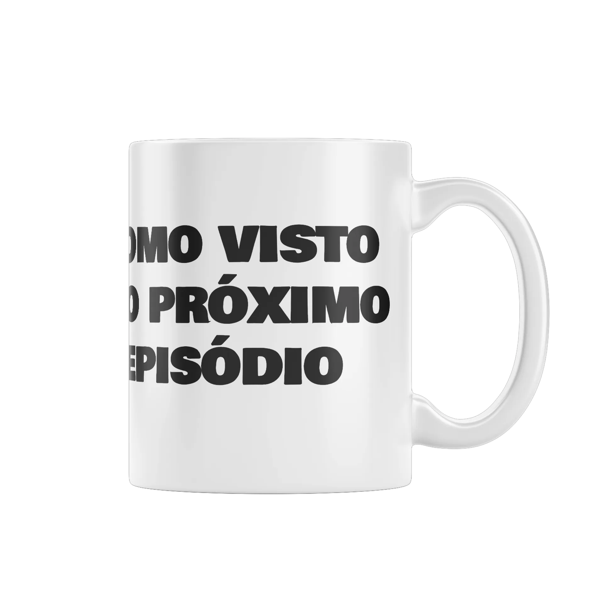 Caneca personalizada Como visto no próximo episodio - Imagem 1